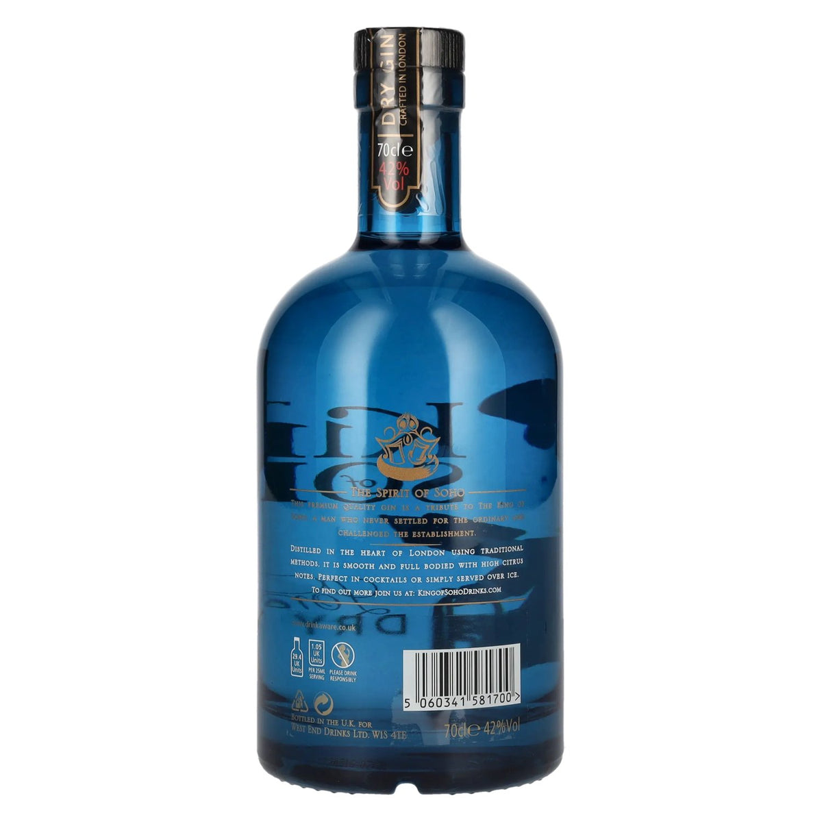 King of Soho London Dry Gin 42% vol. 0,7 l