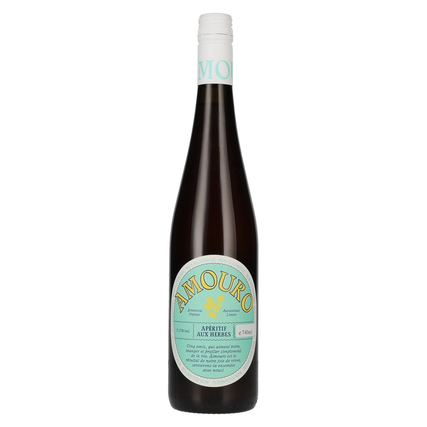AMOURO Apéritif aux herbes Sans alcool 0,74l