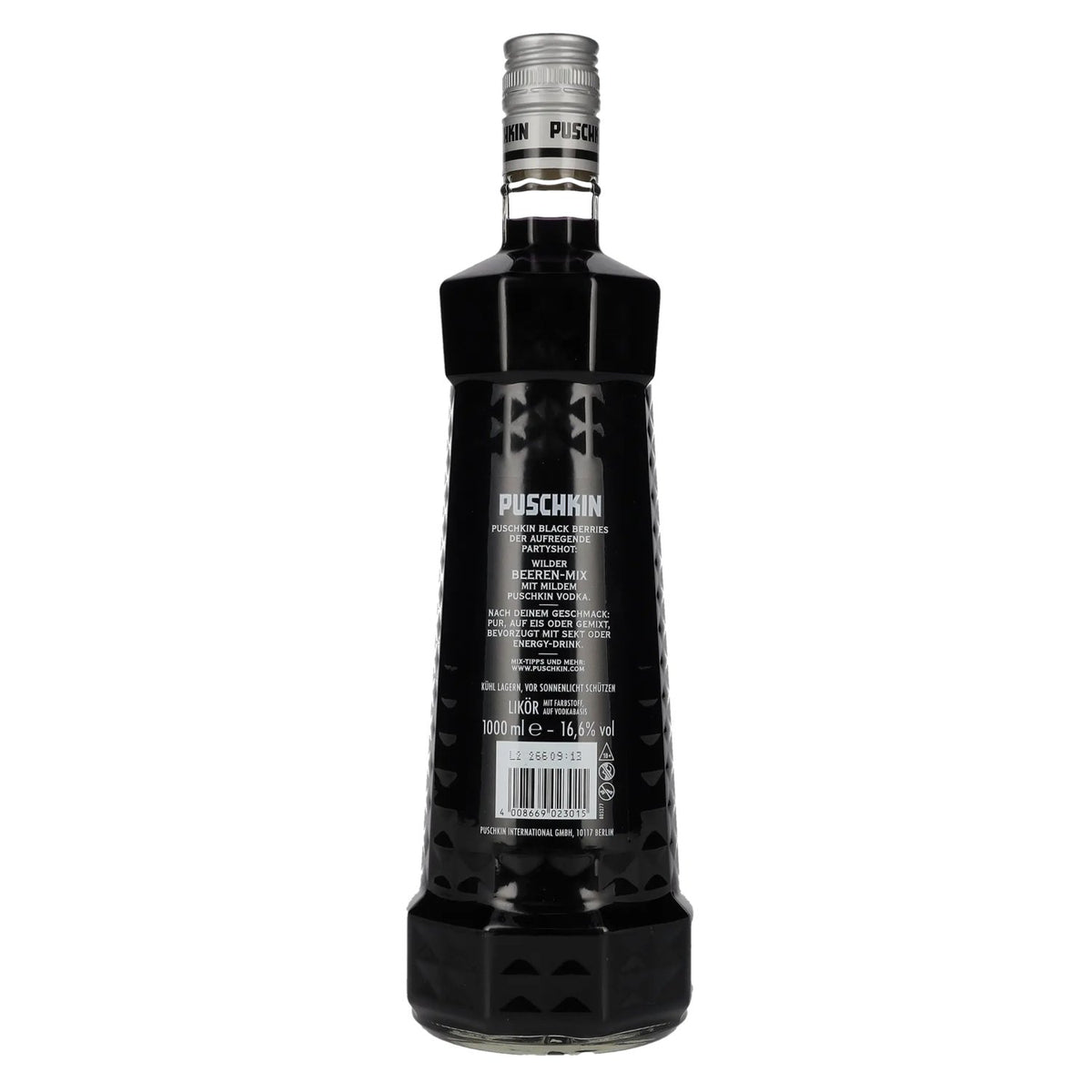 Puschkin Black Berries 16.6% ABV 1 litre