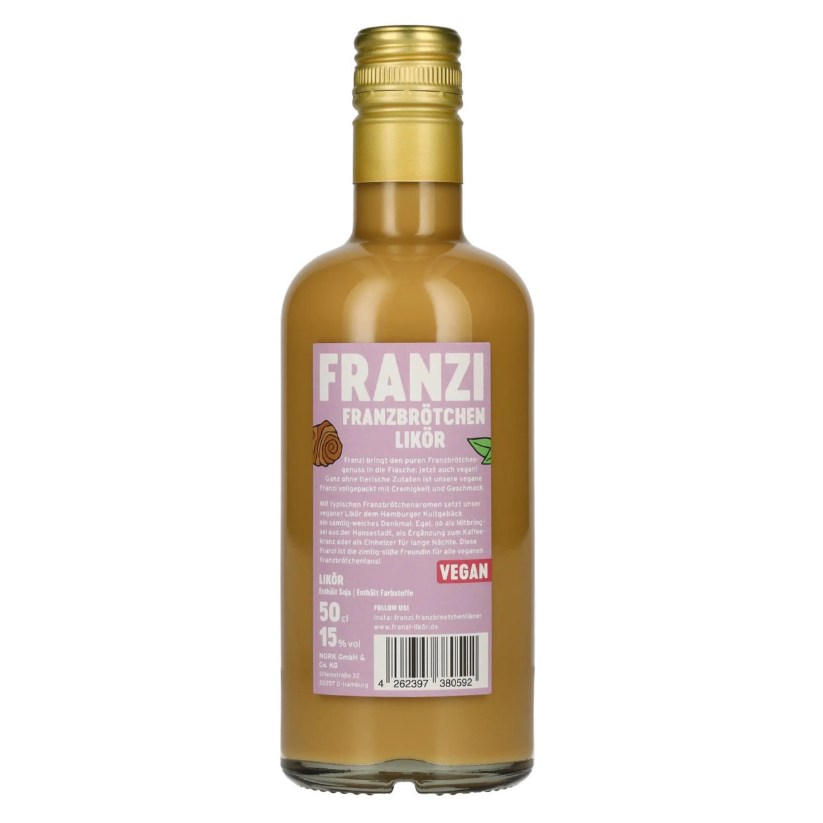 Franzi Franzbrötchen VEGAN likeur 15% vol. 0,5 l