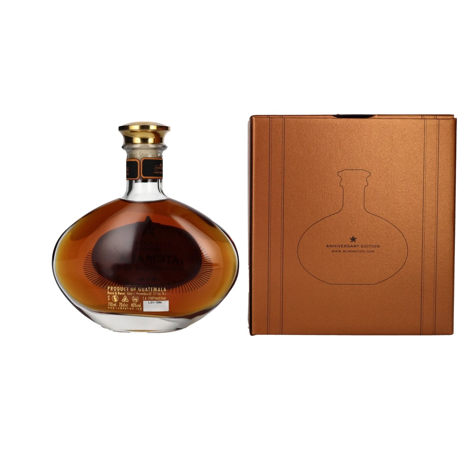 Rum Nation Guatemala XO 20th Anniversary Edition 40% Vol. 0,7l in geschenkverpakking