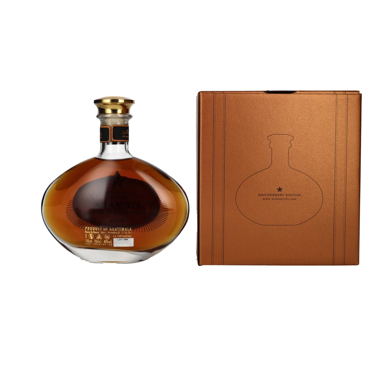 Rum Nation Guatemala XO 20th Anniversary Edition 40% ABV 0.7l in a gift box