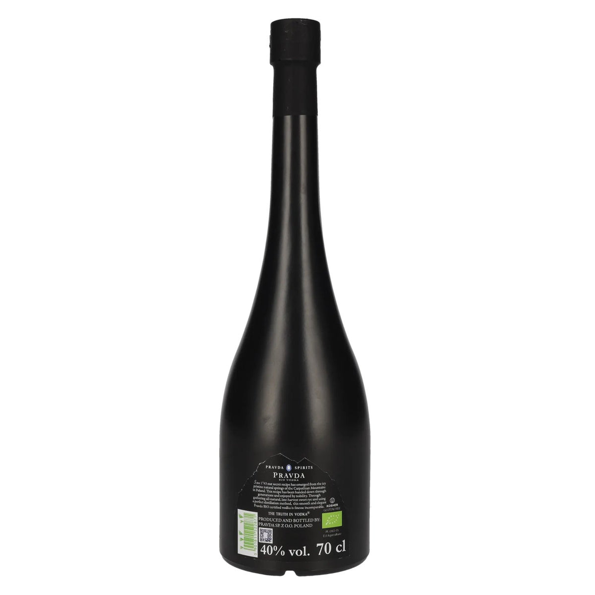 Pravda Vodka Organic 40% ABV 0.7l
