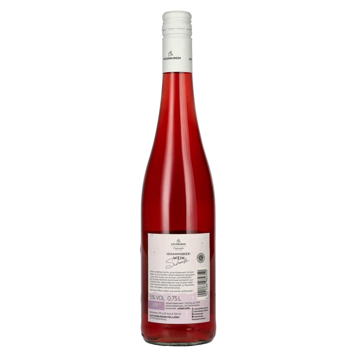 Katlenburger redcurrant wine spritzer 5% vol. 0.75l