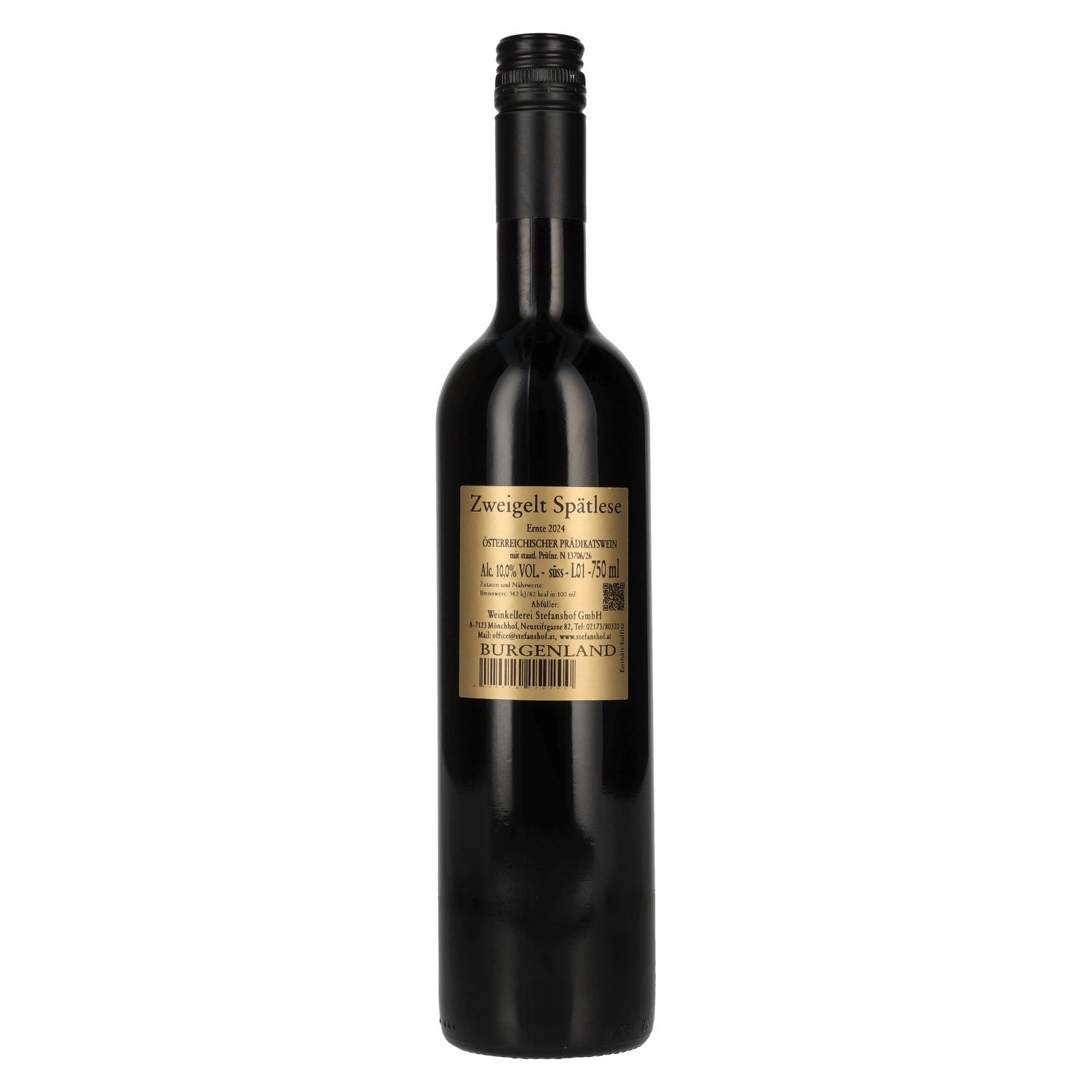 Stefanshof Zweigelt vendange tardive 2024 10% vol. 0,75l