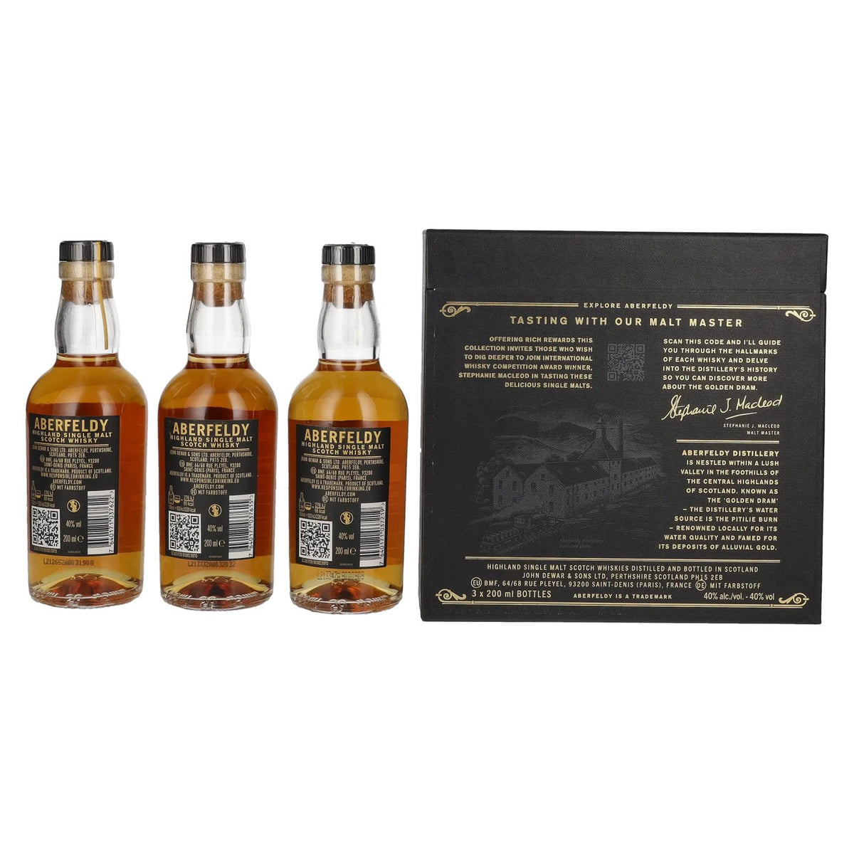 Aberfeldy The Golden Dram Single Malt Tasting Collection 40% Vol. 3x0,2l in Geschenkbox