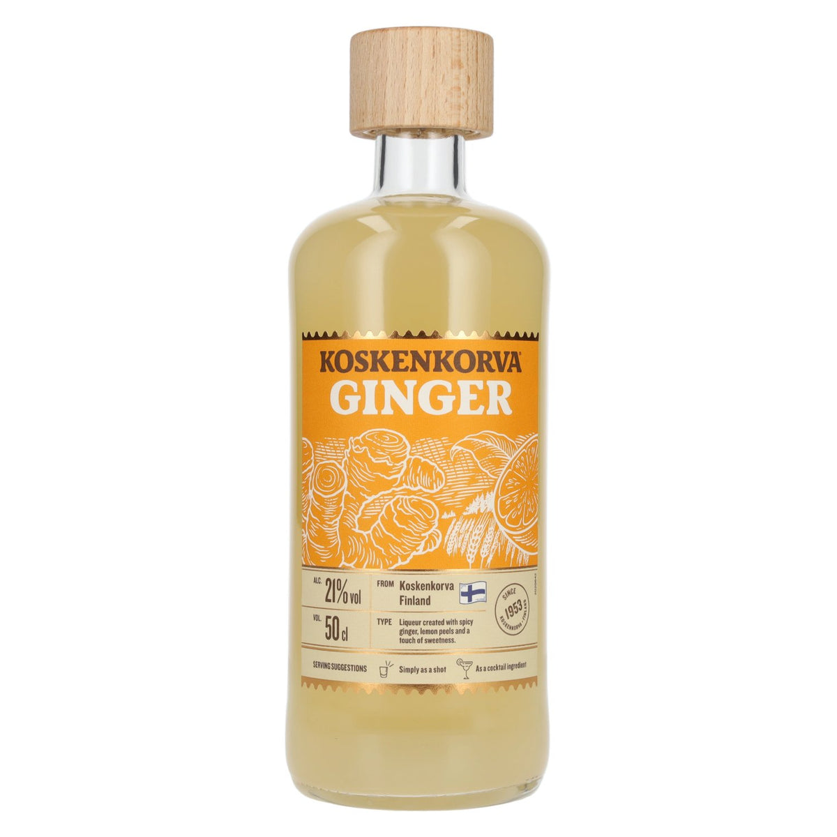 Koskenkorva GINGER Flavoured Liqueur 21% vol. 0.5 l
