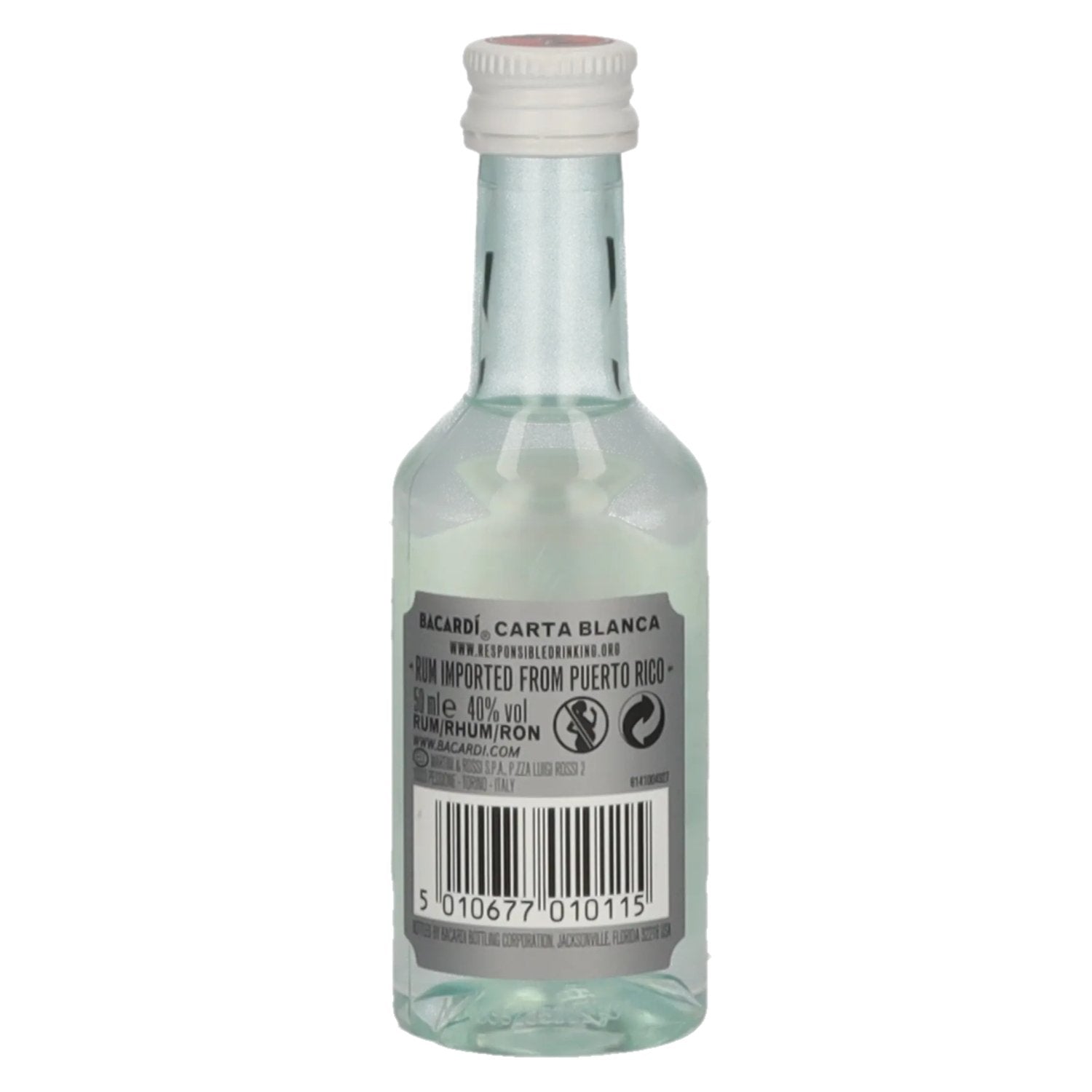 Bacardi Ron Carta Blanca Superior 40% Vol. 0,05l PET