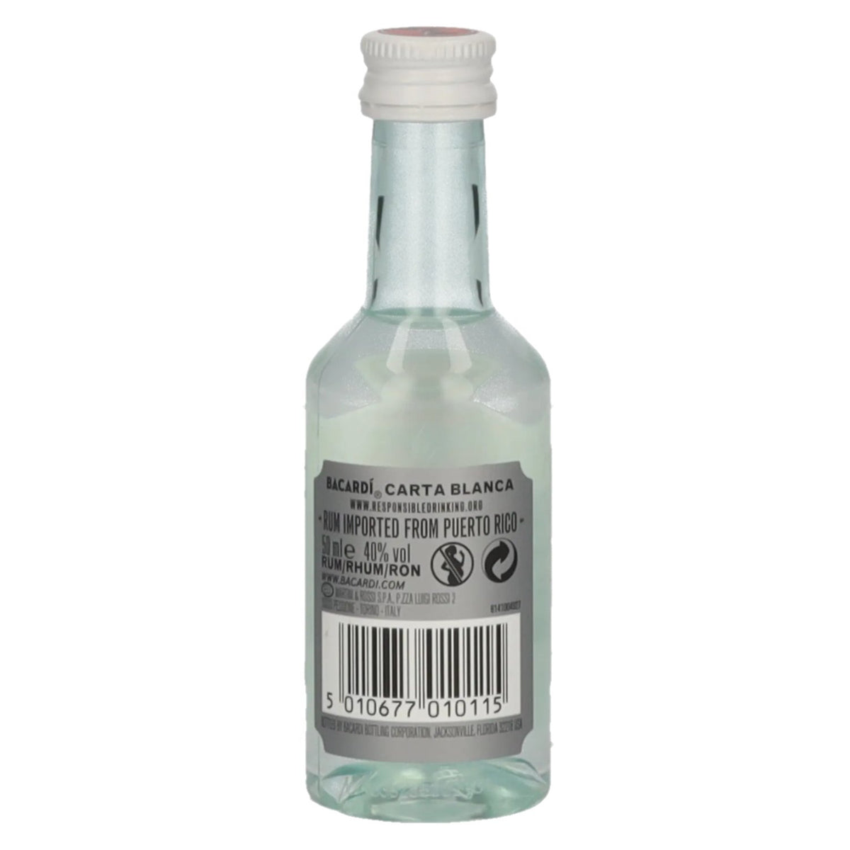 Bacardi Ron Carta Blanca Superior 40% Vol. 0,05l PET
