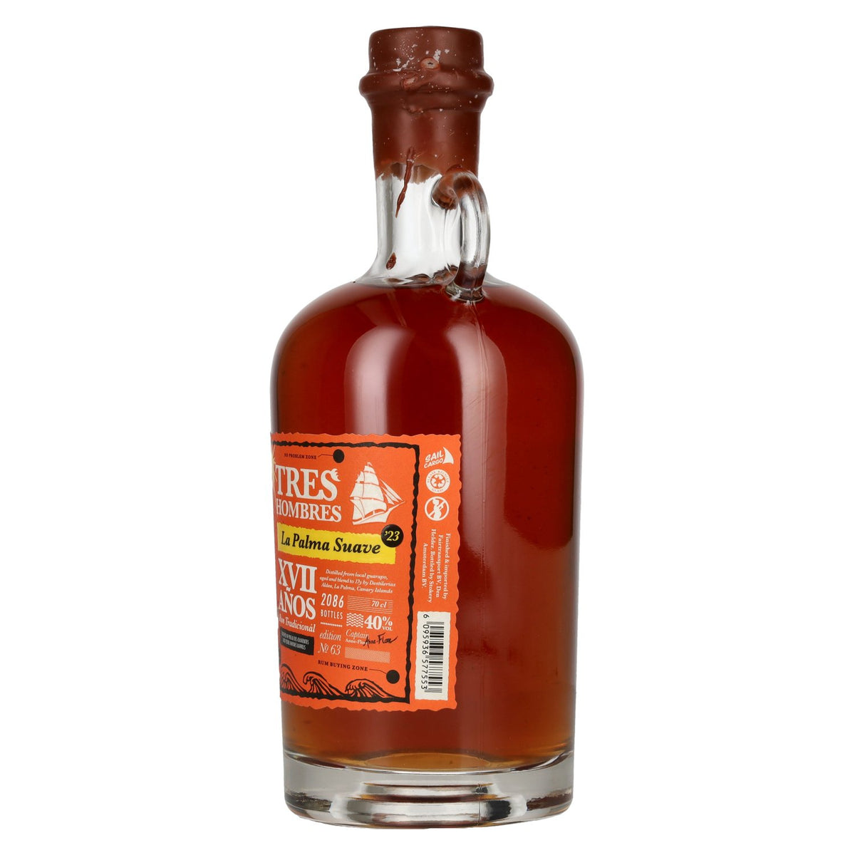 Tres Hombres La Palma Suave 17 Años Old Edition 63 2023 40% Vol. 0,7l