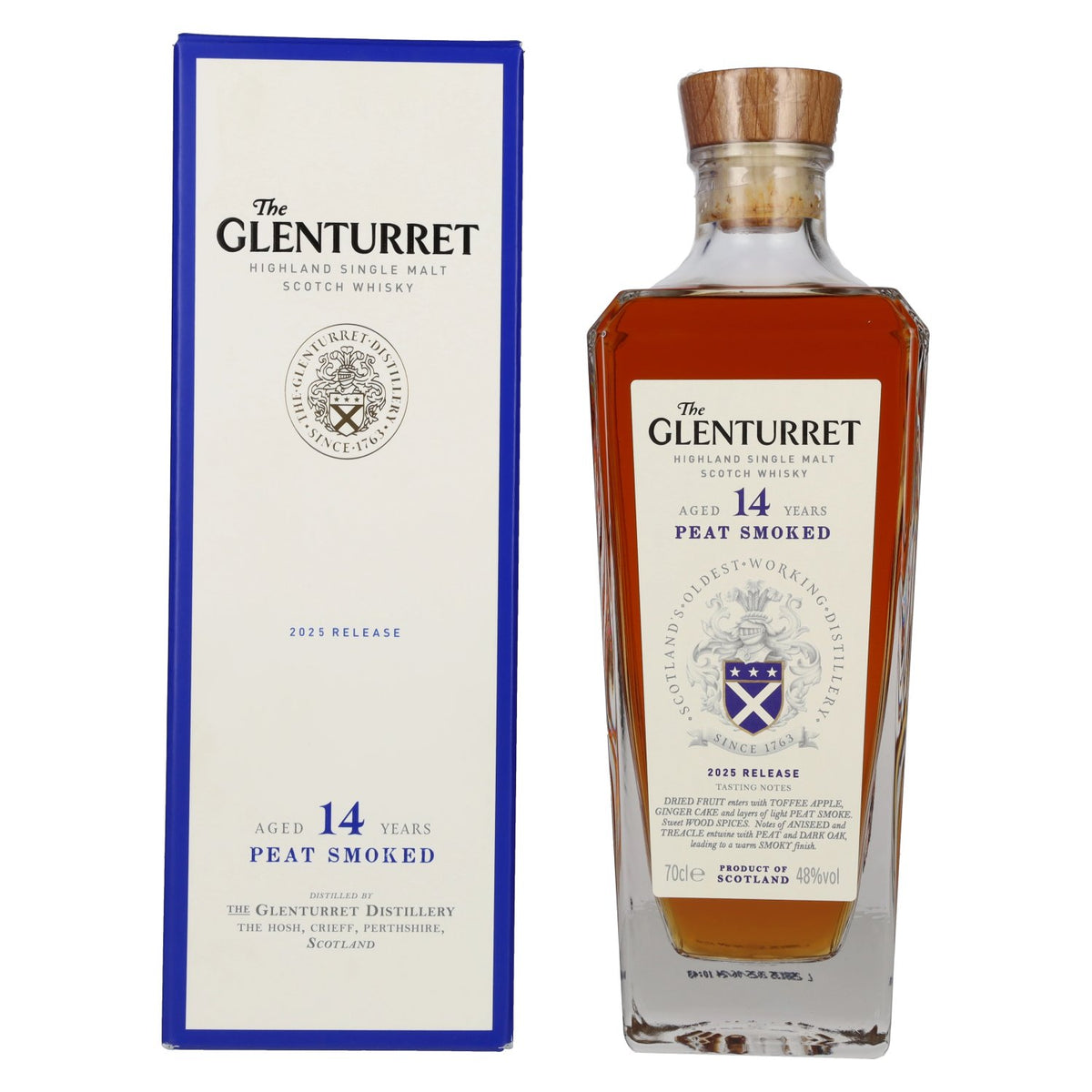 The Glenturret 14 Years Old PEAT Smoked Release 2025 48% vol. 0,7 l in geschenkverpakking