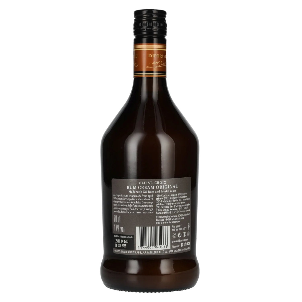 Old St. Croix A.H. Riise Rum-Cream-Liqueur 17% Vol. 0,7l
