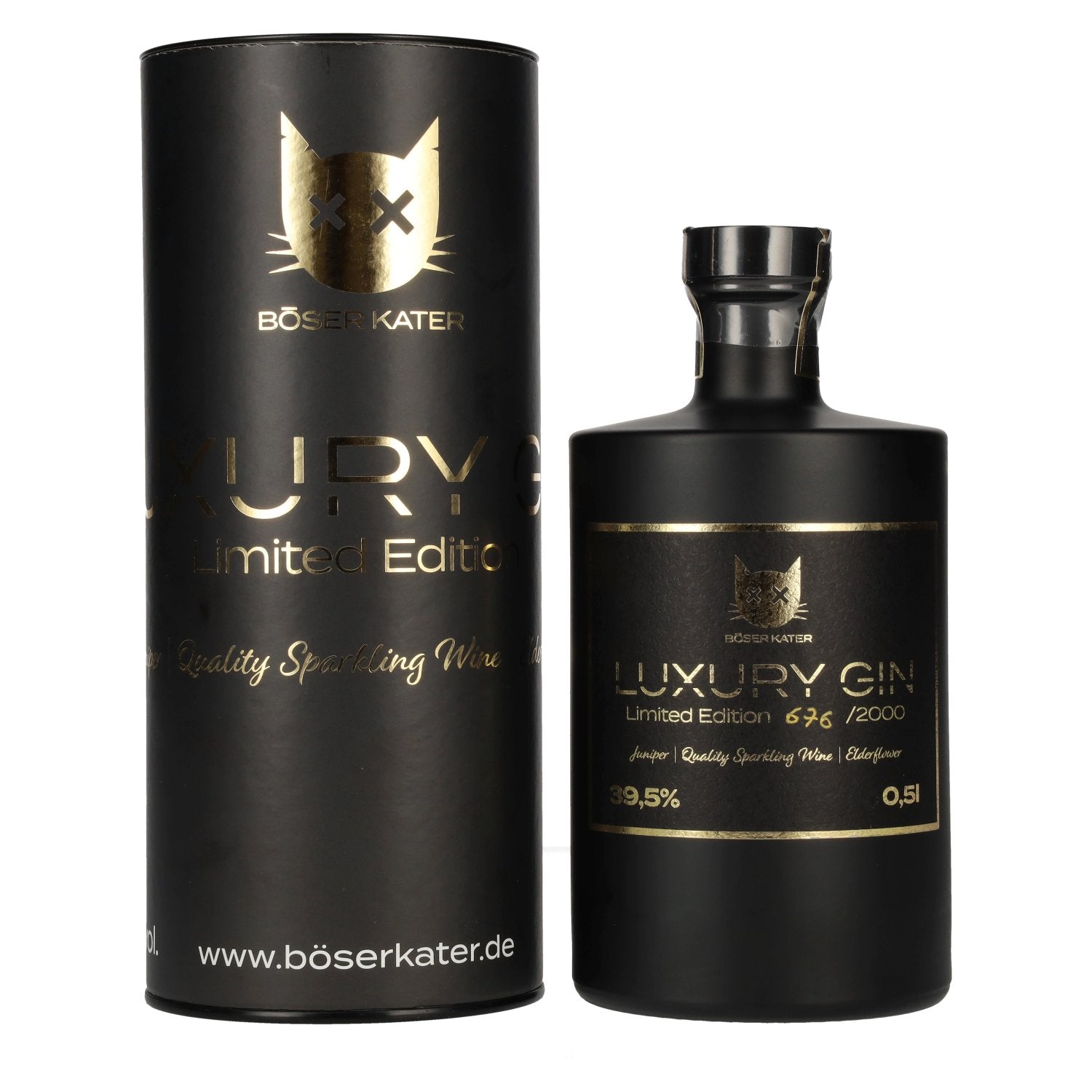 BÖSER KATER Luxury Gin Limited Edition 39,5% Vol. 0,5l in Geschenkbox