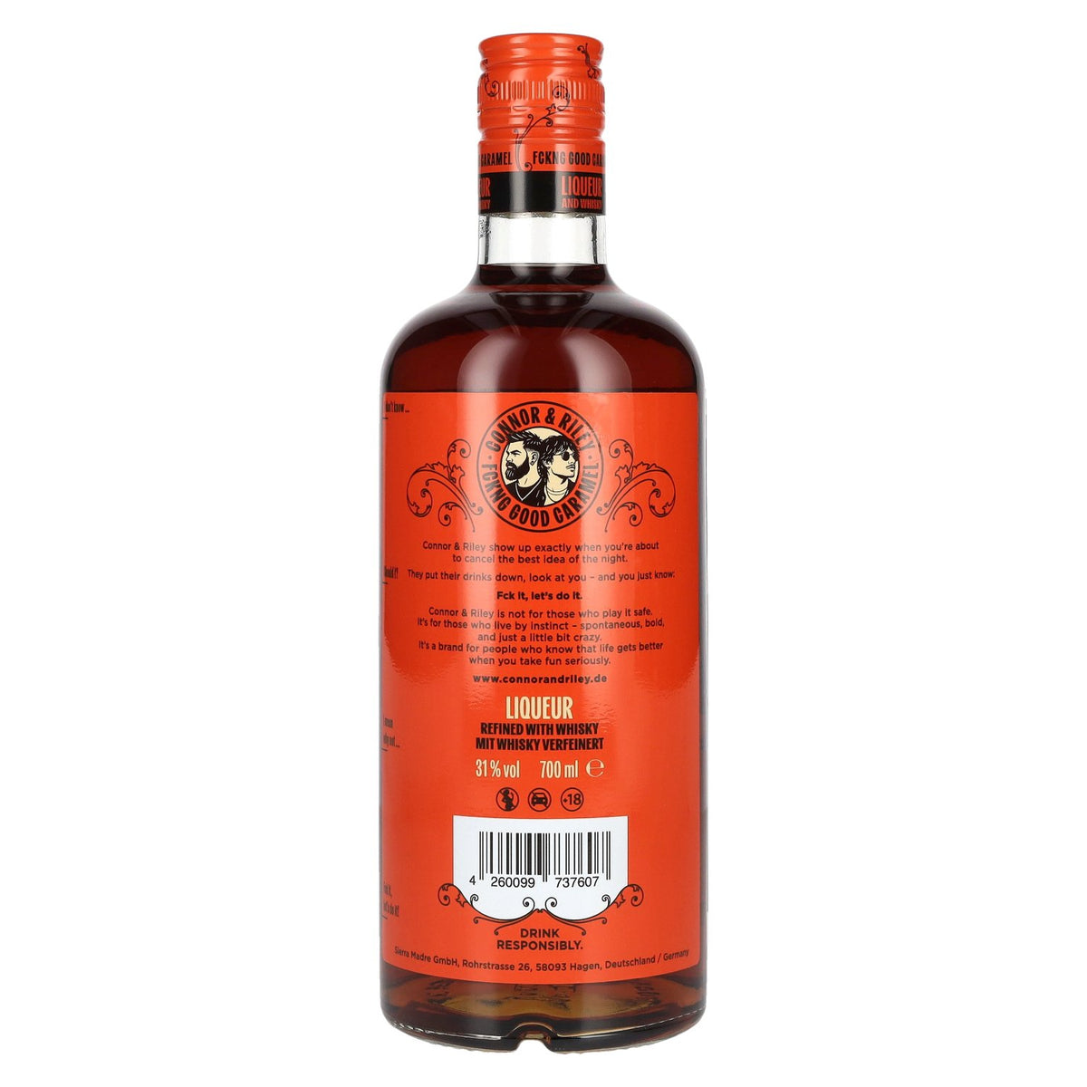 Liqueur et whisky Connor &amp; Riley, 31 % vol., 0,7 l