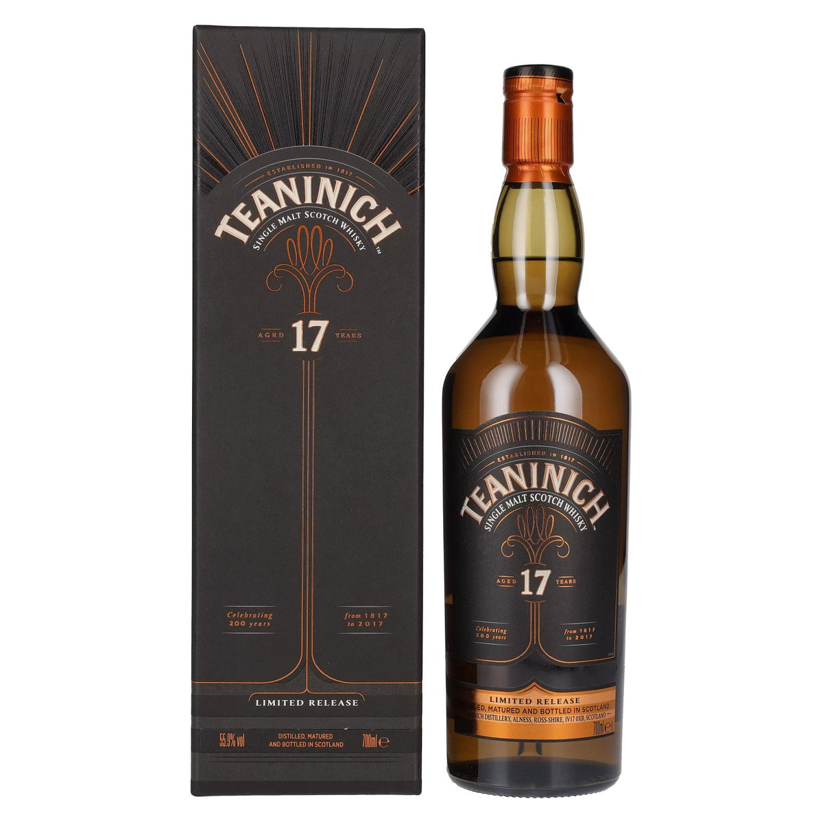 Teaninich 17-Year-Old Single Malt Scotch Whisky Limited Release 2017 55.9% ABV 0.7l in a gift box