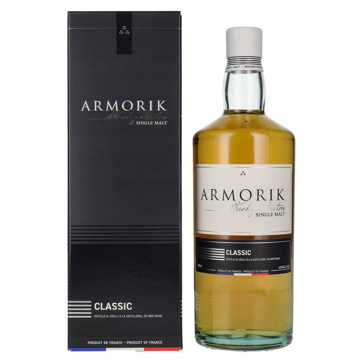 Armorik CLASSIC Whisky Breton Single Malts 46% Vol. 0,7l en coffret cadeau