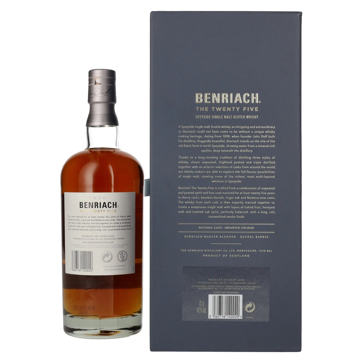 Benriach THE TWENTY FIVE Single Malt Four Cask Matured 46% Vol. 0,7l en boîte cadeau