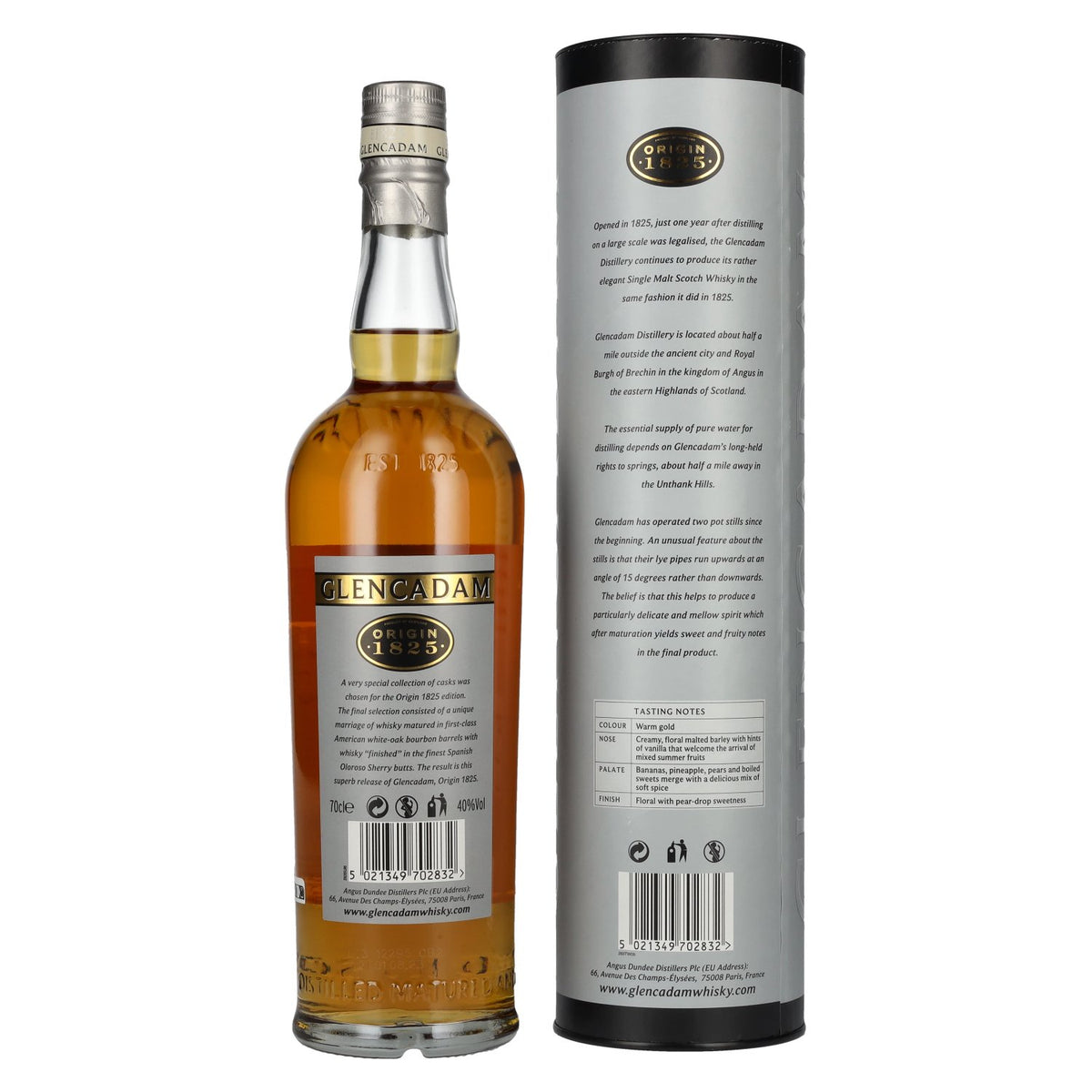 Glencadam Origin 1825 The Rather Elegant 40% Vol. 0,7l in Geschenkbox