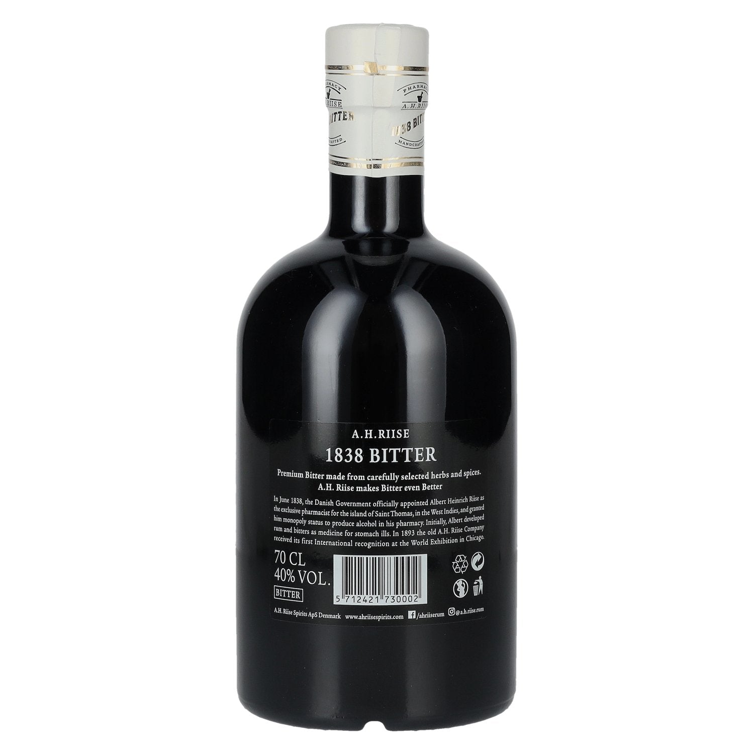 A.H. Riise Pharmacy 1838 BITTER 40% Vol. 0,7l