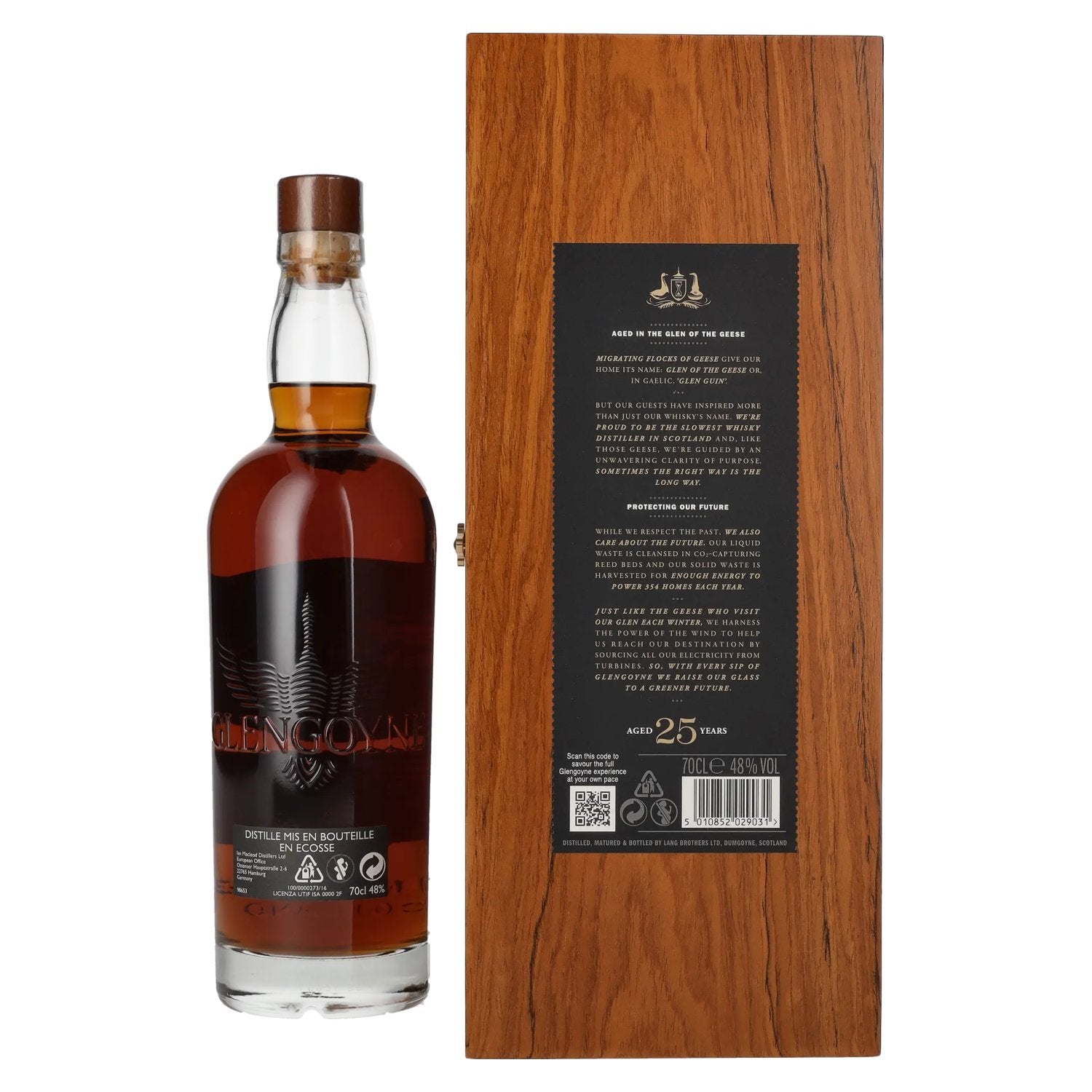 Glengoyne 25 Years Old Highland Single Malt 48% Vol. 0,7l in wooden box