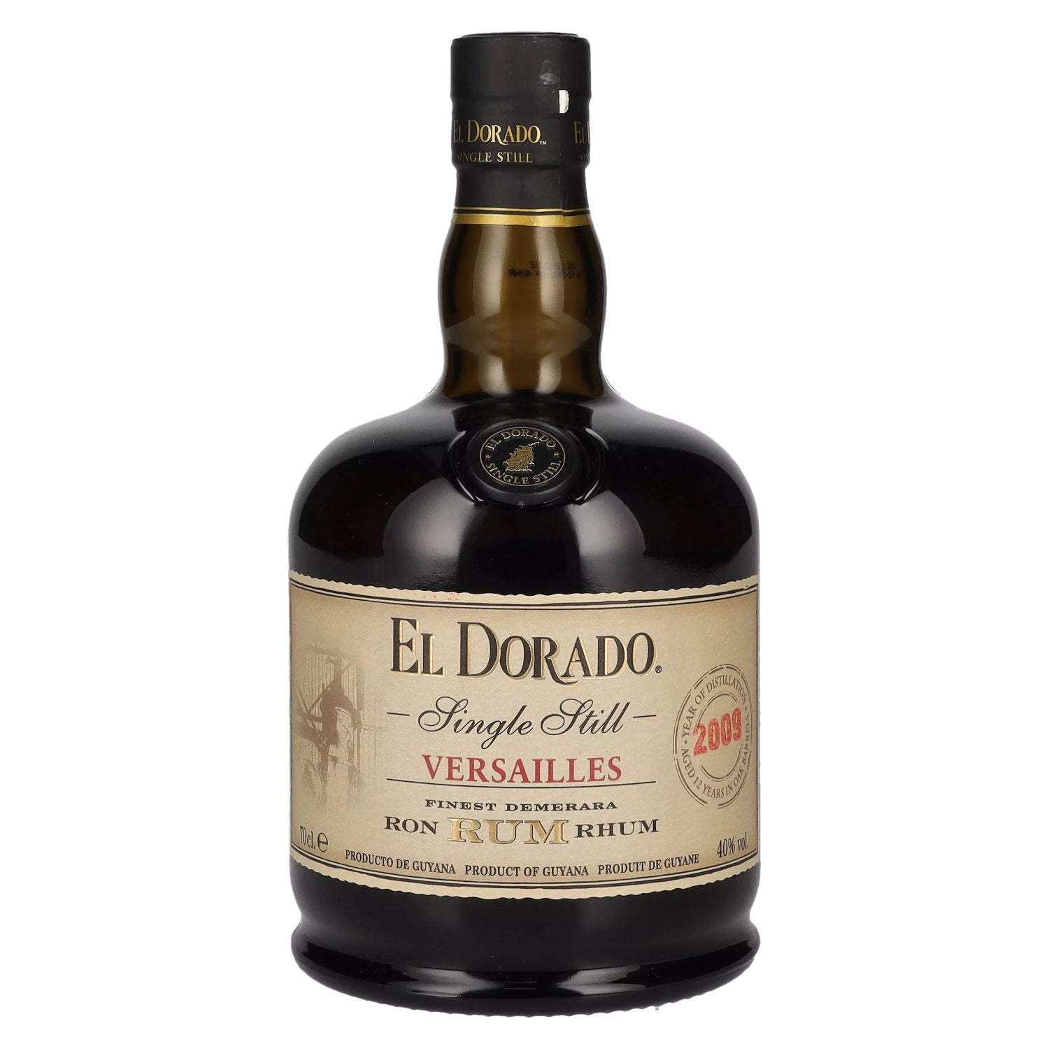 El Dorado VERSAILLES Single Still Finest Demerara Rum 2009 40% Vol. 0,7l