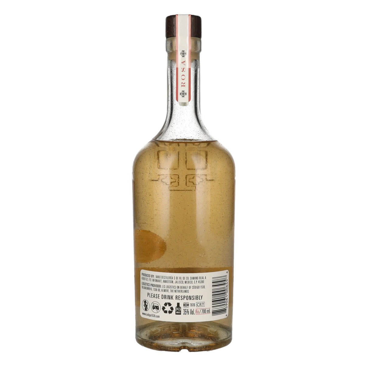 Código 1530 ROSA BLANCO Tequila 35% Vol. 0,7l