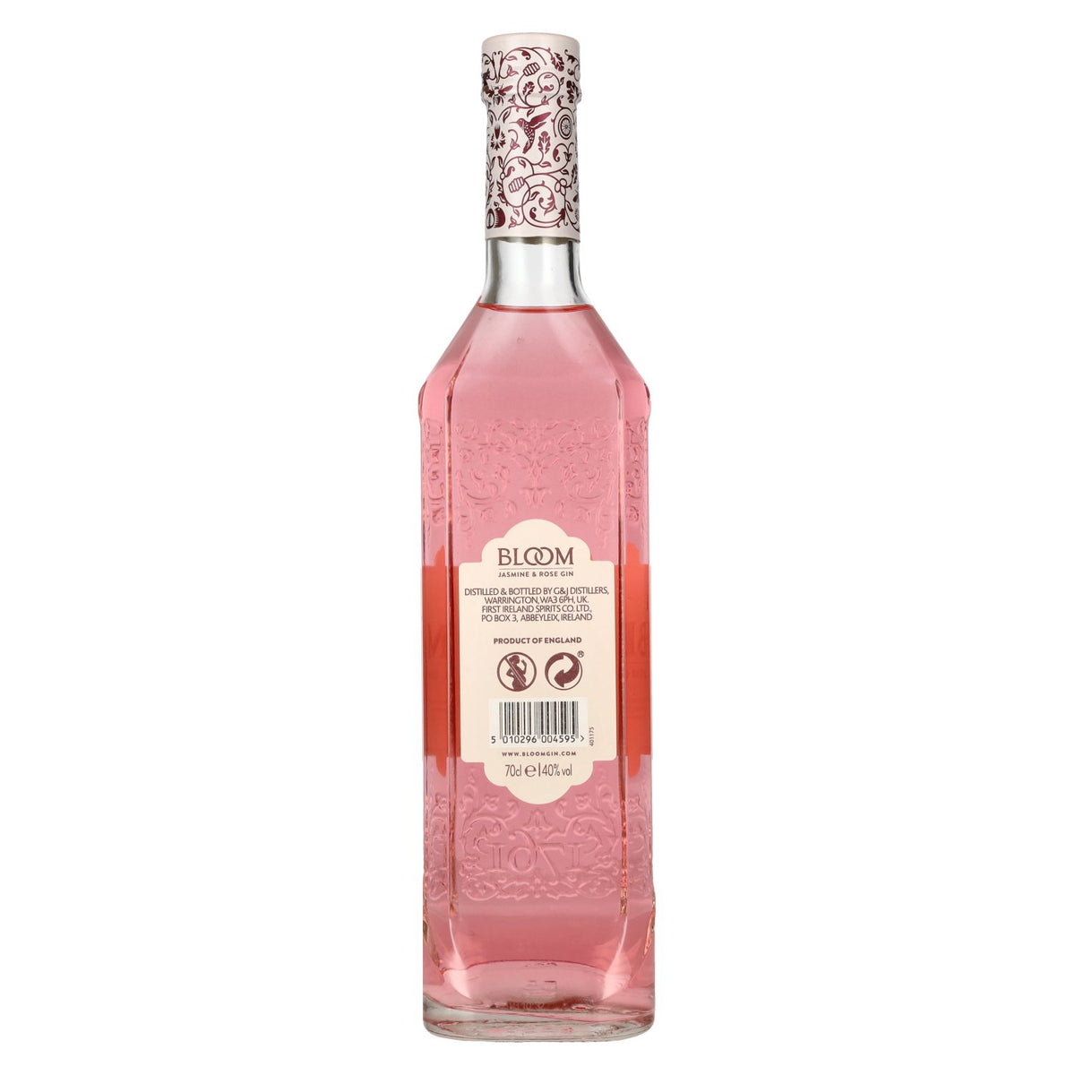 Bloom JASMINE &amp; ROSE GIN Limited Edition 40% Vol. 0,7l