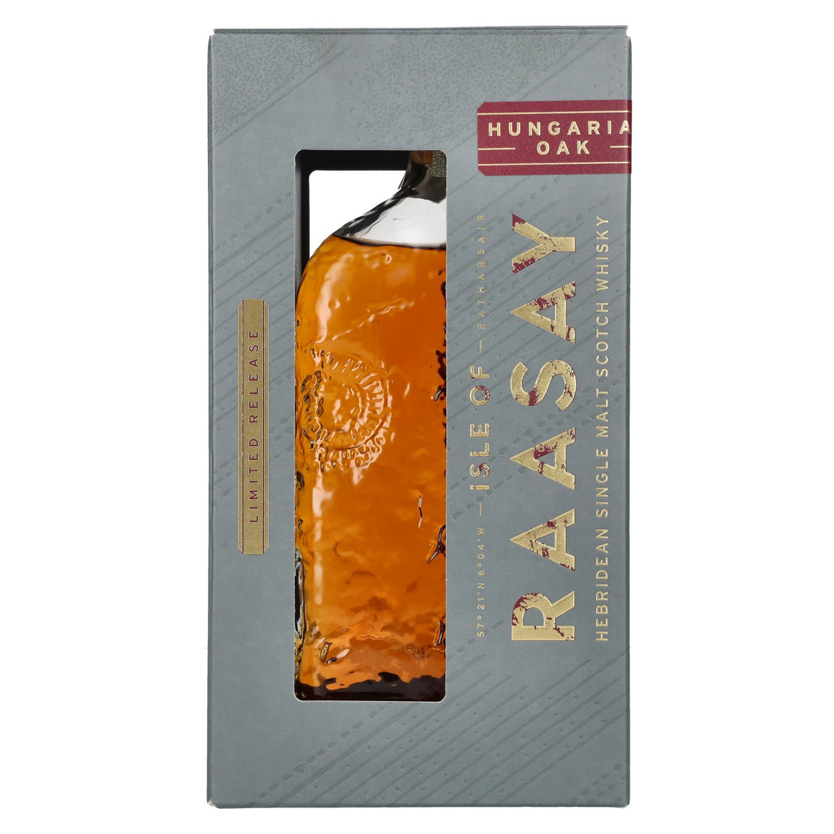 Isle of Raasay Hungarian Oak Single Malt, édition limitée, 50 % vol., 0,7 l, dans un coffret cadeau