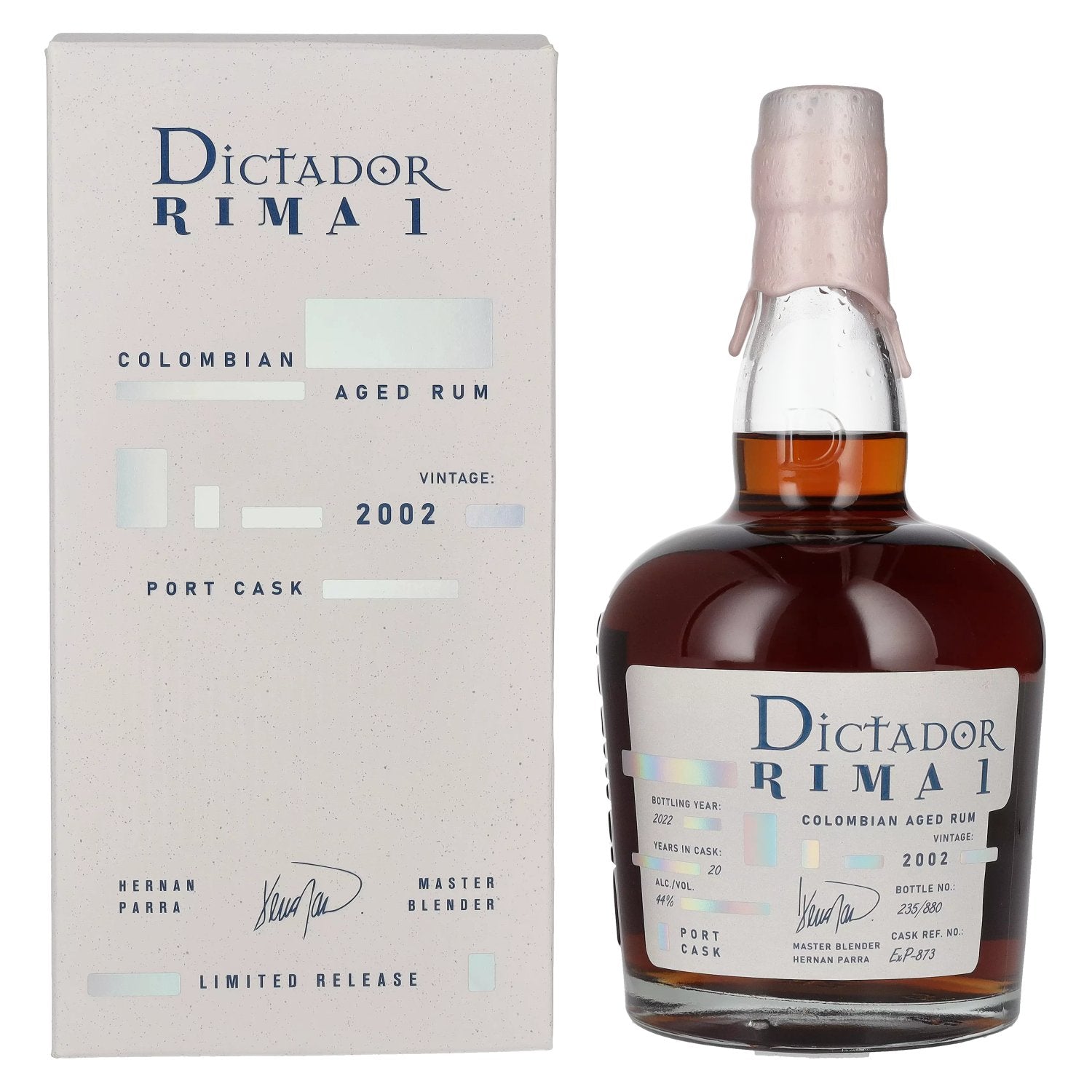 Dictador RIMA 1 20 Years Old PORT CASK Vintage 2002 44% Vol. 0,7l in gift box