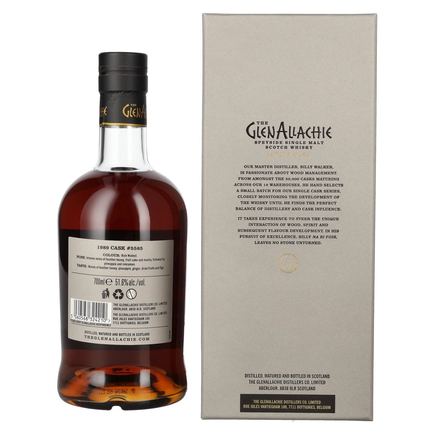 The GlenAllachie SINGLE CASK 32 Years Old PX PUNCHEON 51,6% Vol. 0,7l en coffret cadeau