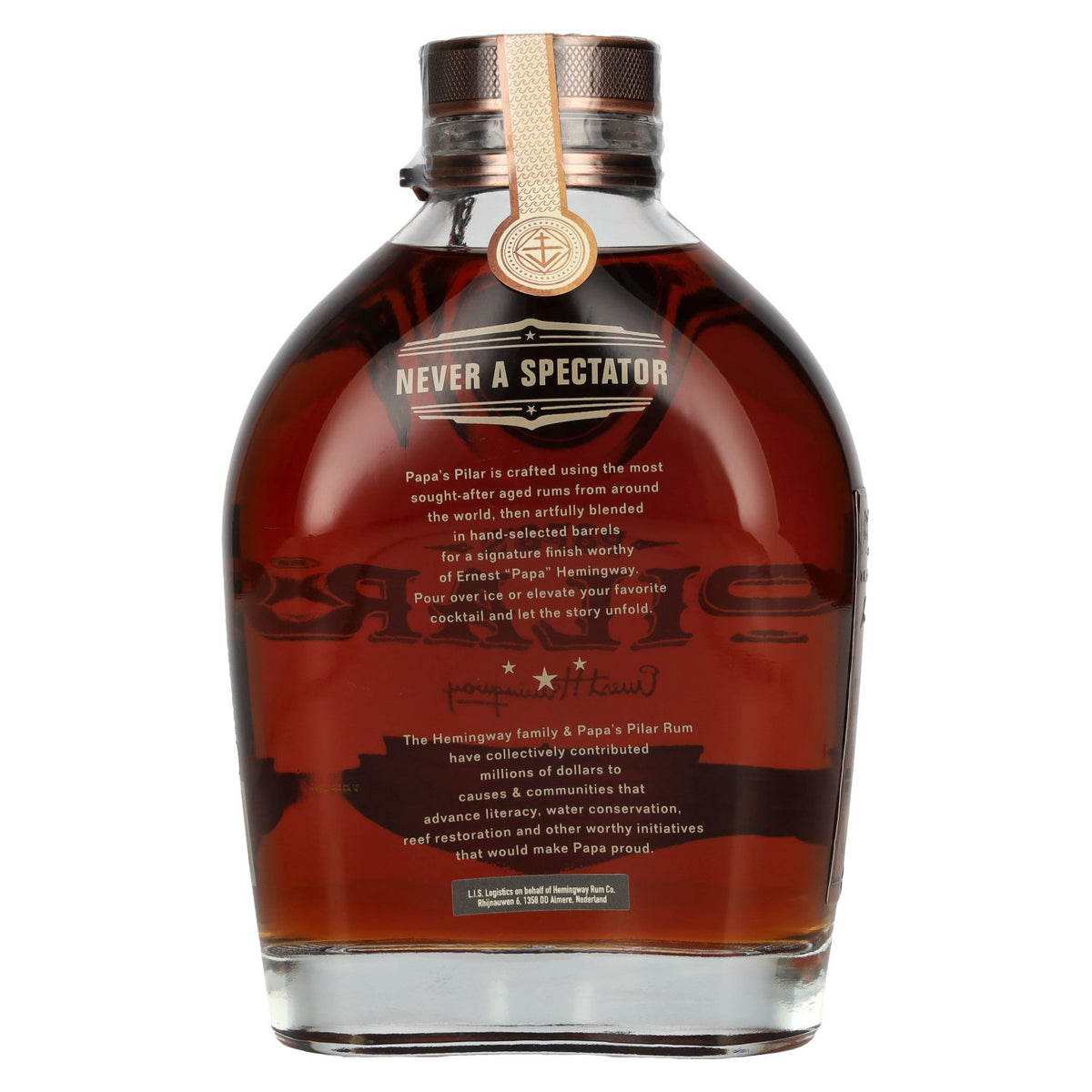 Papa's Pilar Rum RYE WHISKEY BARREL 86 Proof Rum 43% Vol. 0,7l