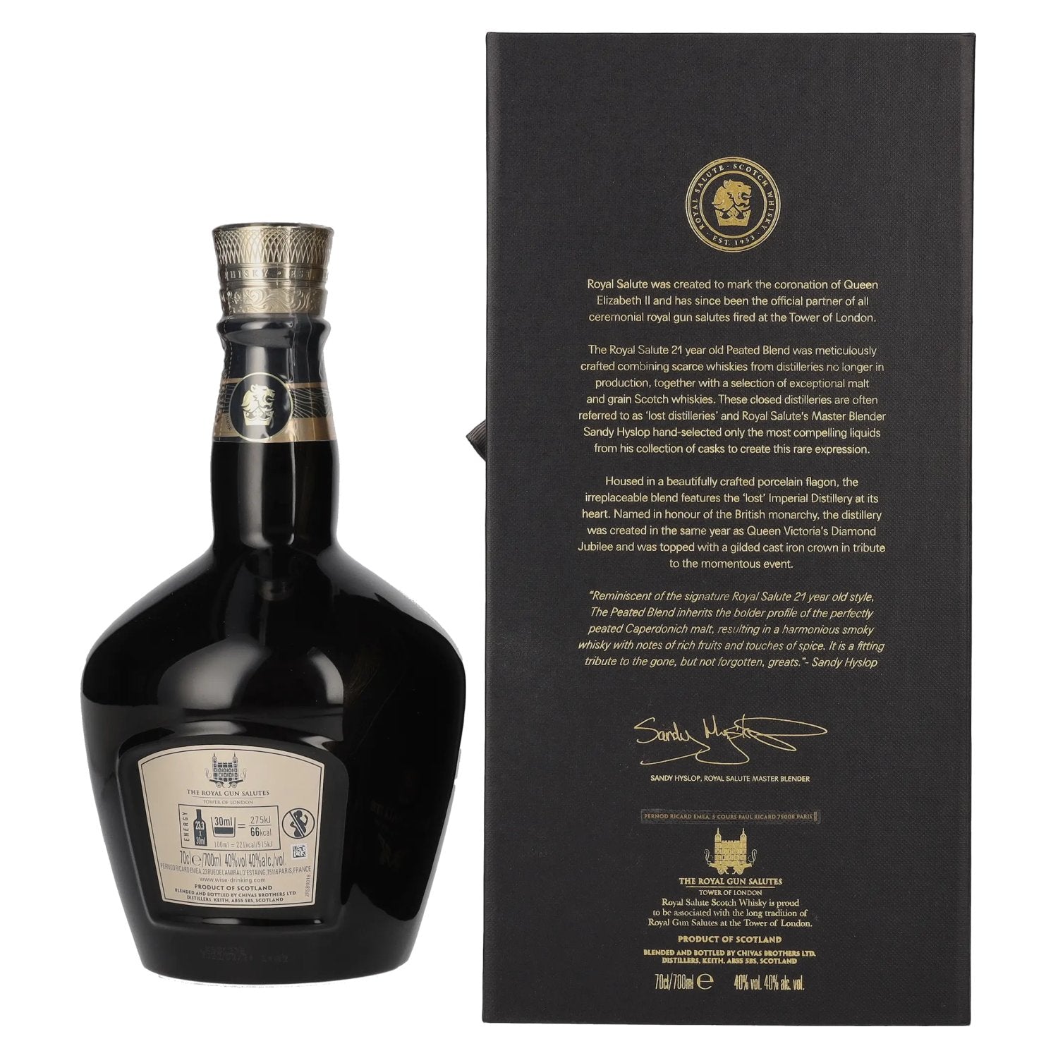 Royal Salute 21 Years Old THE PEATED BLEND 40% Vol. 0,7l in Geschenkbox