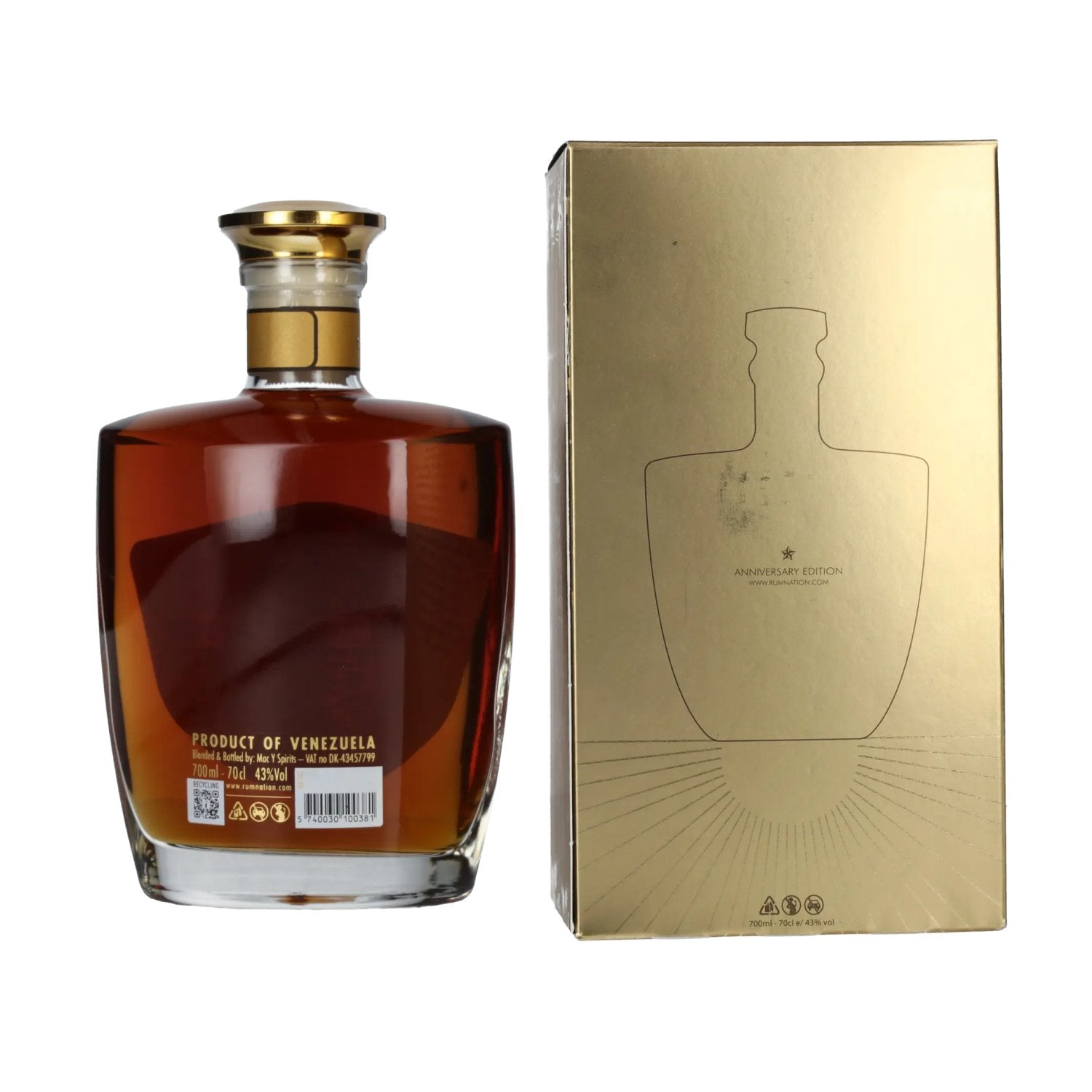 Rum Nation Venezuela XO 25th Anniversary Edition 43% Vol. 0,7l in geschenkverpakking