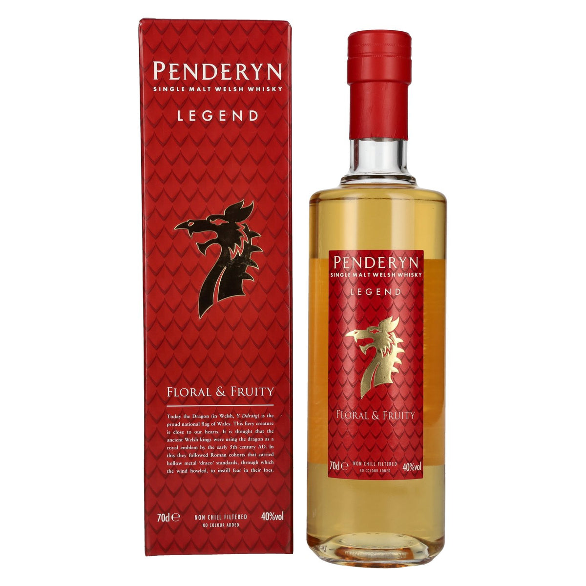 Penderyn LEGEND Single Malt Welsh Whiskey 40% Vol. 0,7l en coffret cadeau