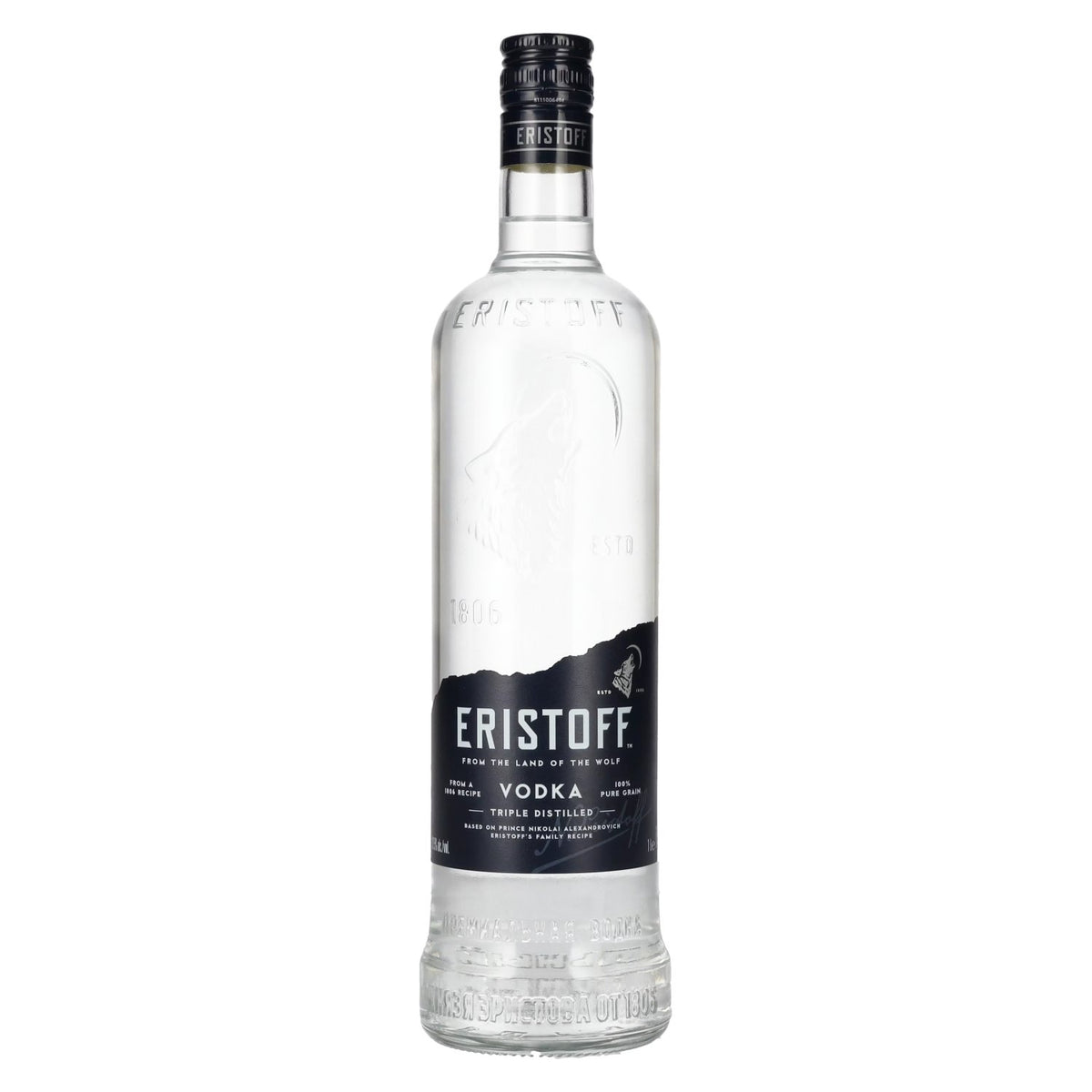 Eristoff Premium Vodka 37.5% ABV 1 litre