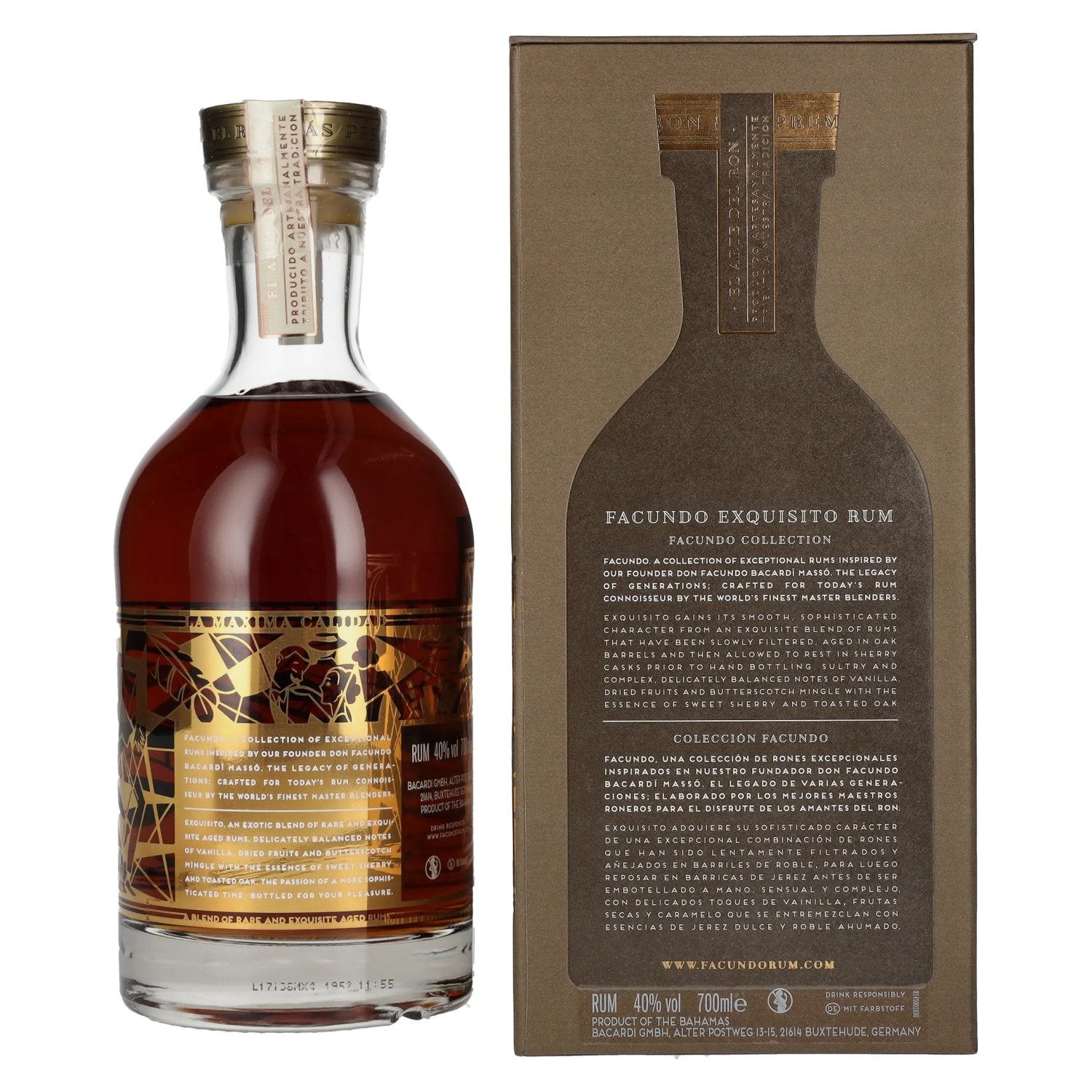 Facundo EXQUISITO Rum 40% Vol. 0,7l in gift box