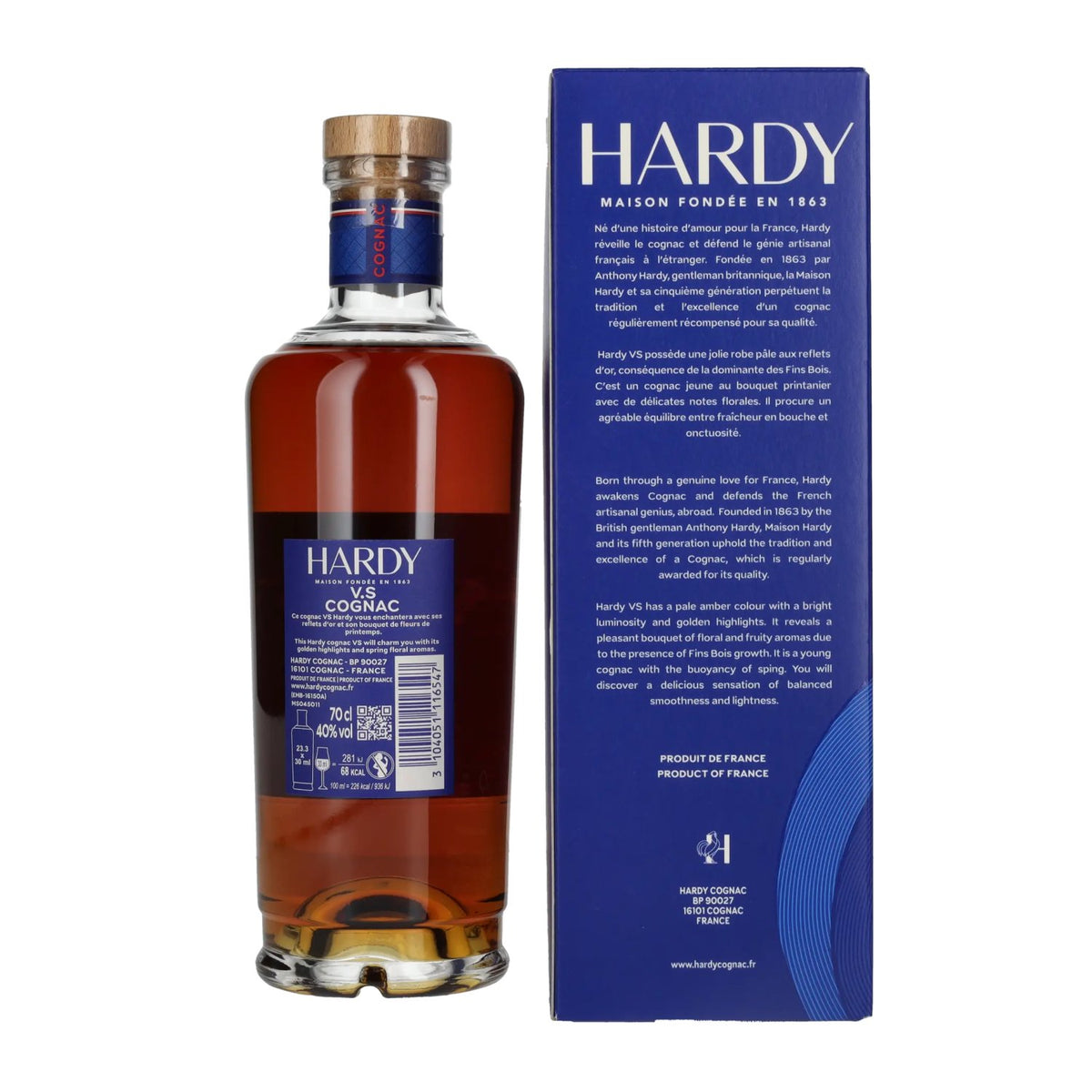 Hardy V.S Fine Cognac 40% Vol. 0,7l in Geschenkbox
