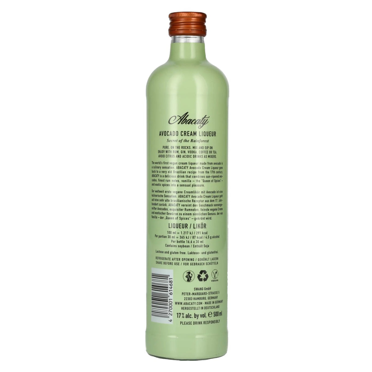 Abacaty Avocadocrème Likeur 17% Vol. 0,5l