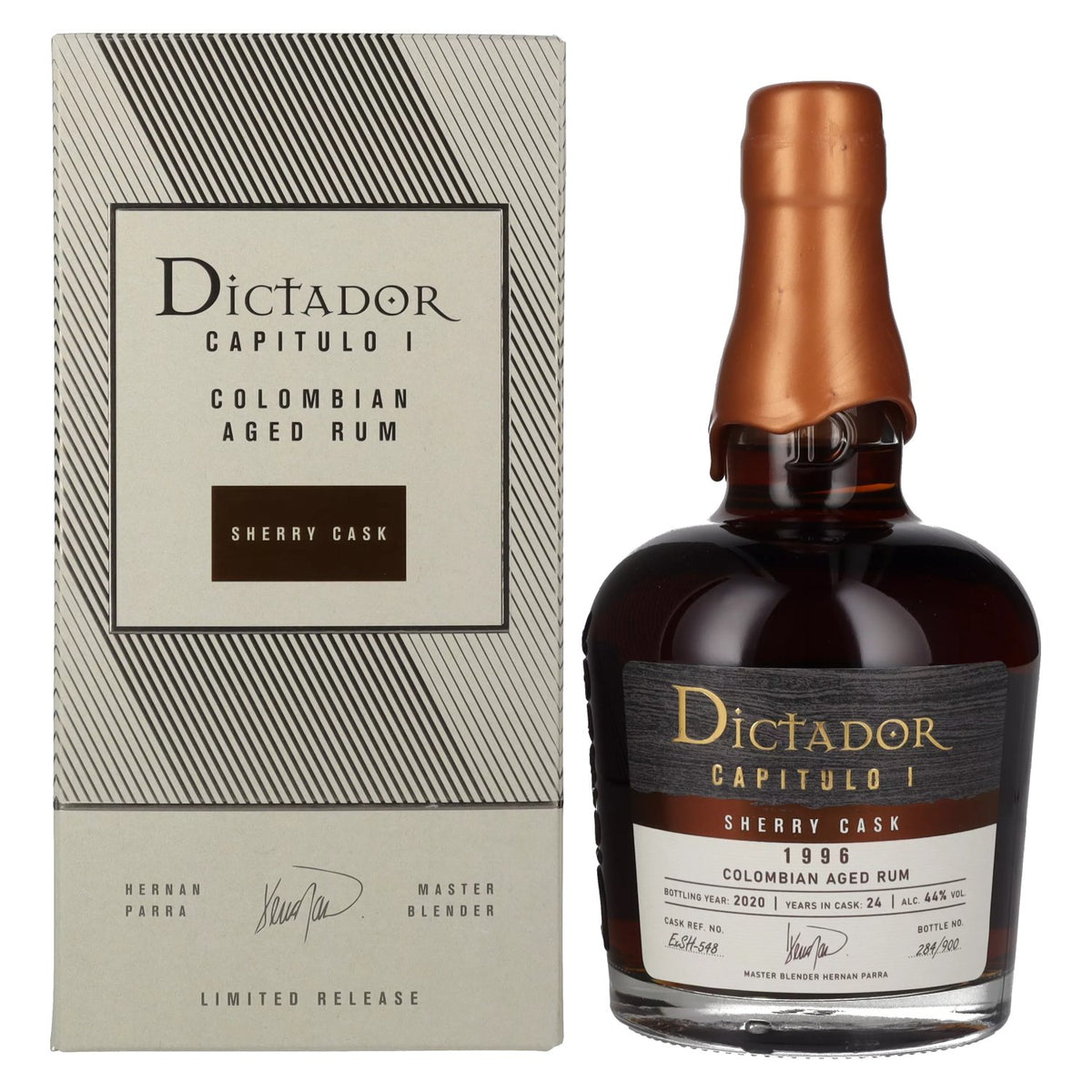Dictador CHAPTER I 24-Year-Old Sherry Cask Colombian Aged Rum 1996 44% ABV 0.7l in a gift box