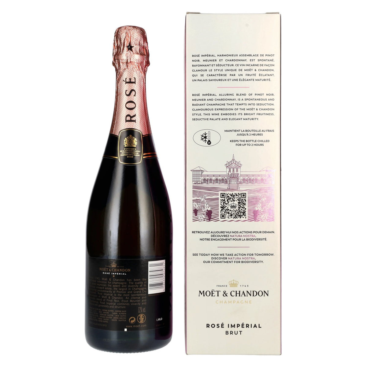 Moët &amp; Chandon Champagne ROSÉ IMPÉRIAL Brut I Love You Edition 12% vol. 0,75 l in geschenkverpakking