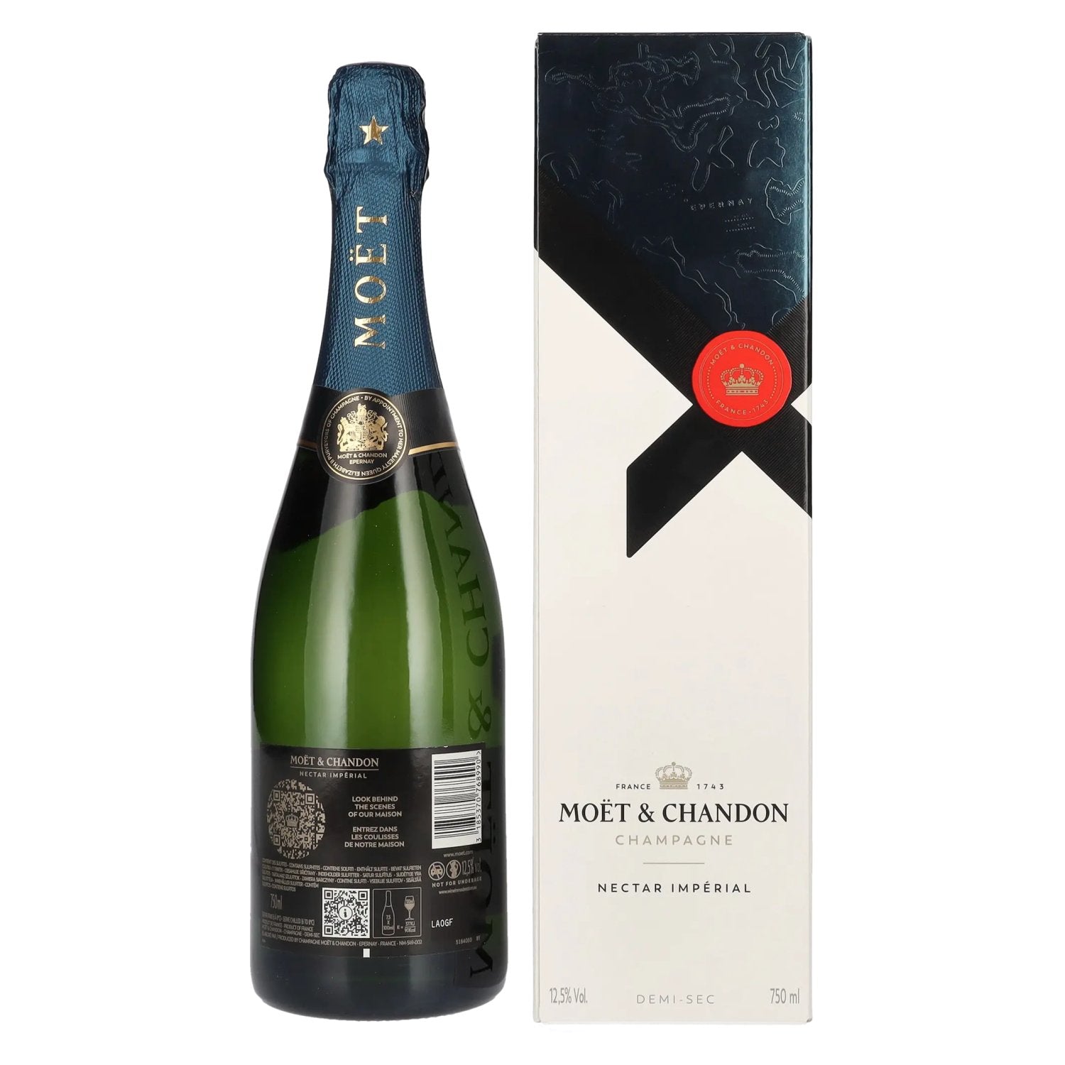 Moët &amp; Chandon Champagne NECTAR IMPÉRIAL Demi-Sec 12,5% vol. 0,75l in geschenkverpakking