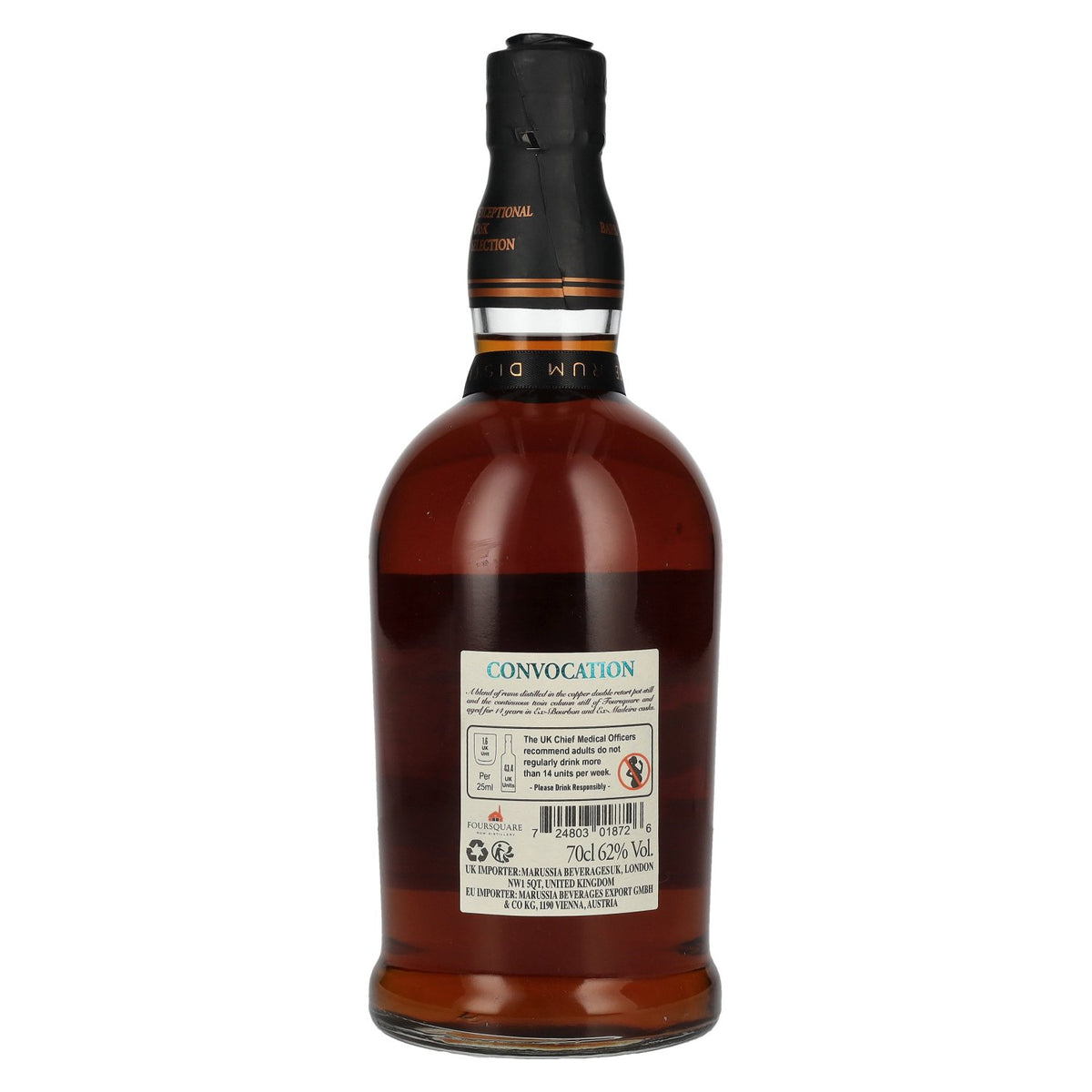 Foursquare 14 Years Old CONVOCATION Single Blended Rum 62% Vol. 0,7l