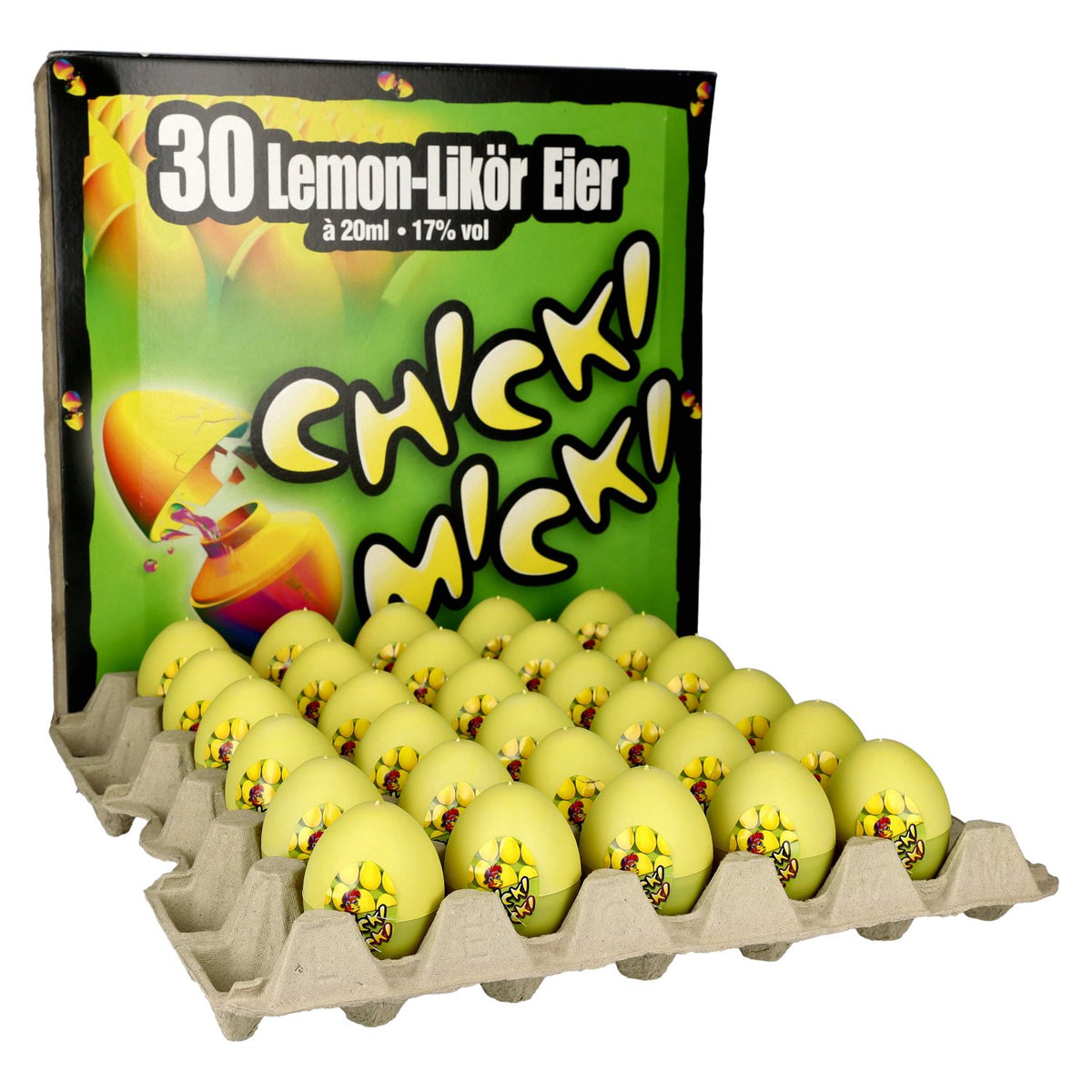 Chicki Micki Lemon-Likör Eier 17% Vol. 30x0,02l PET