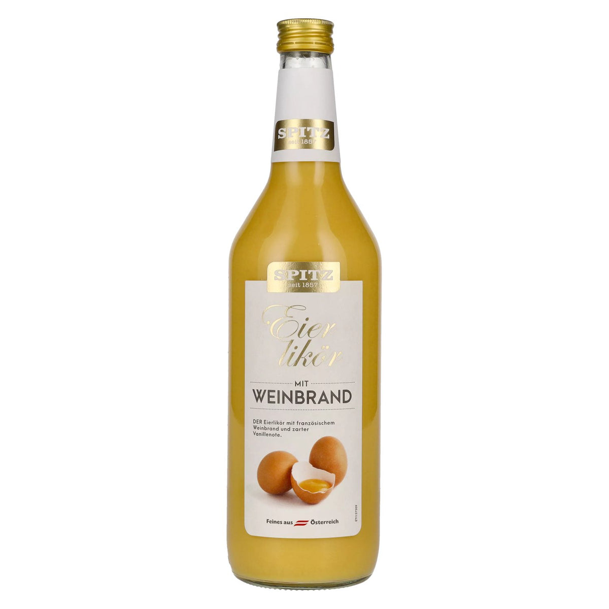 Spitz Egg Liqueur with Brandy 16% ABV 1l