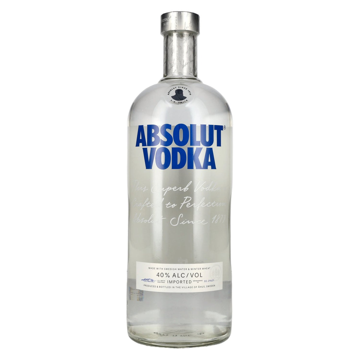 Absolut Vodka 40% ABV 1.75 litres