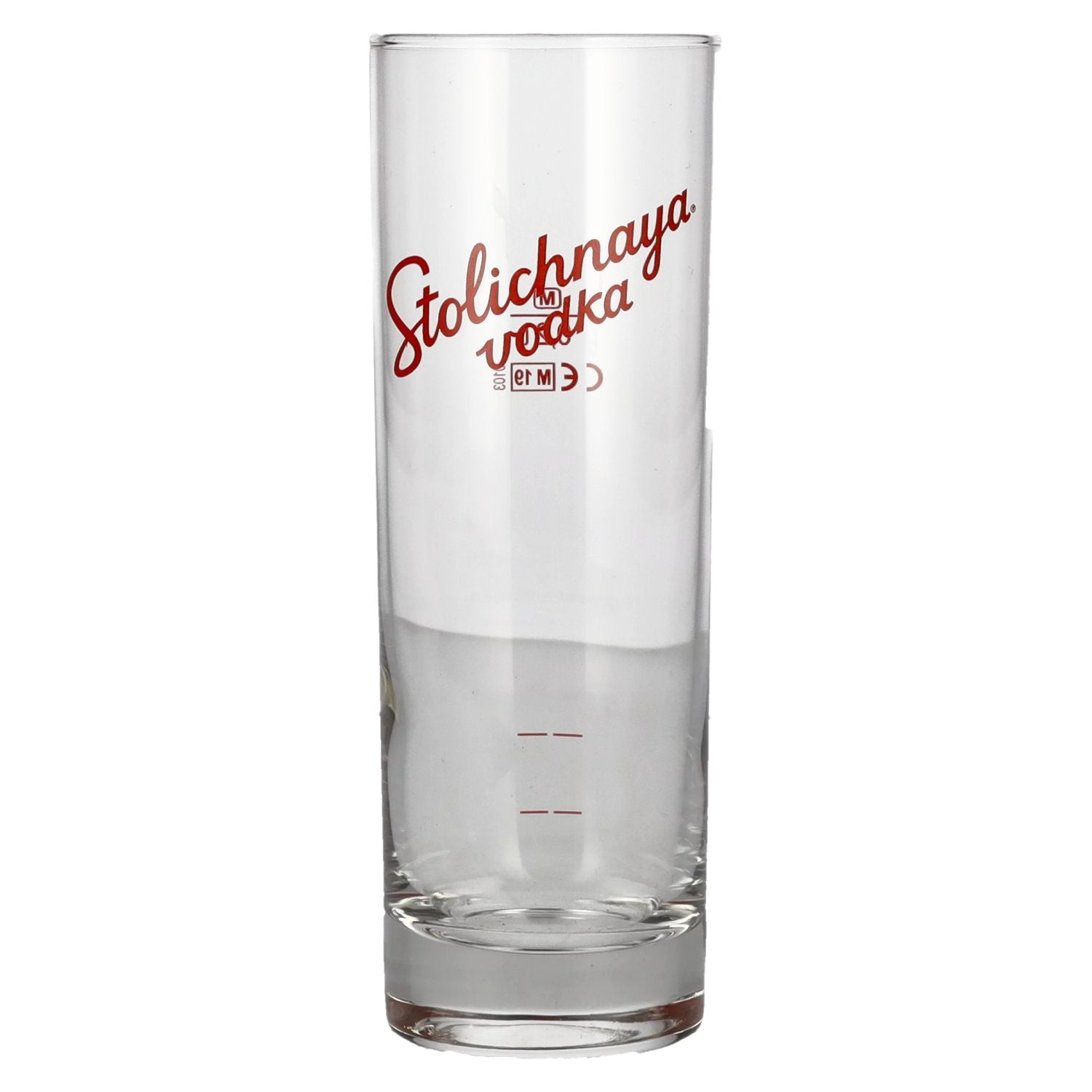 Stolichnaya Vodka long drink glass 0.2l