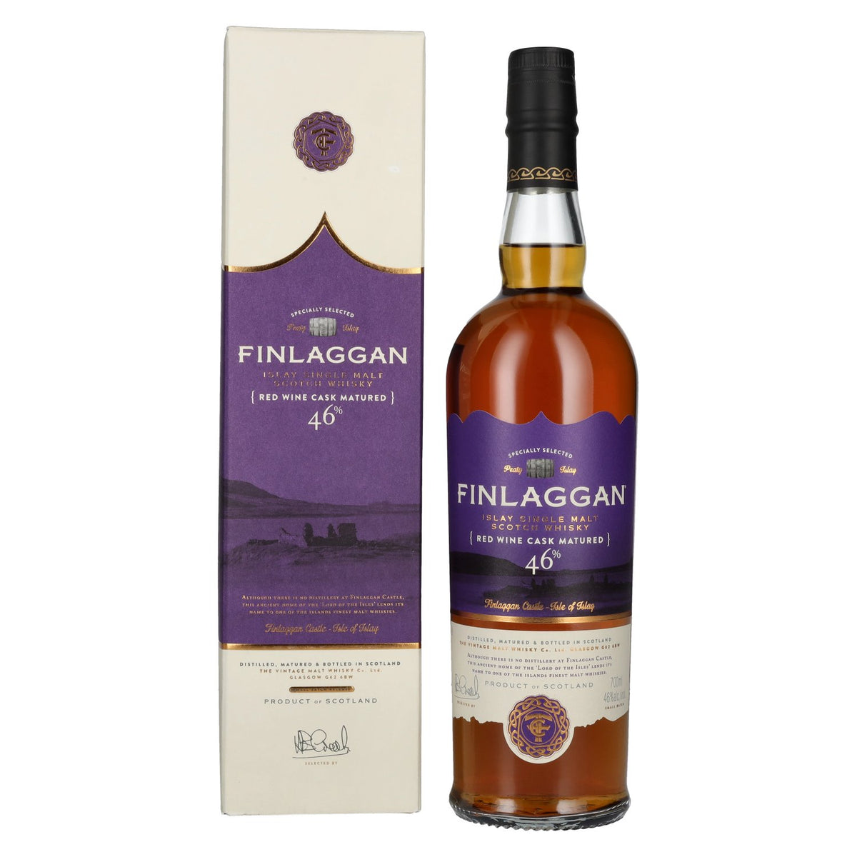 Finlaggan RED WINE CASK MATURED Islay Single Malt Whisky 46% vol. 0,7 l in geschenkverpakking