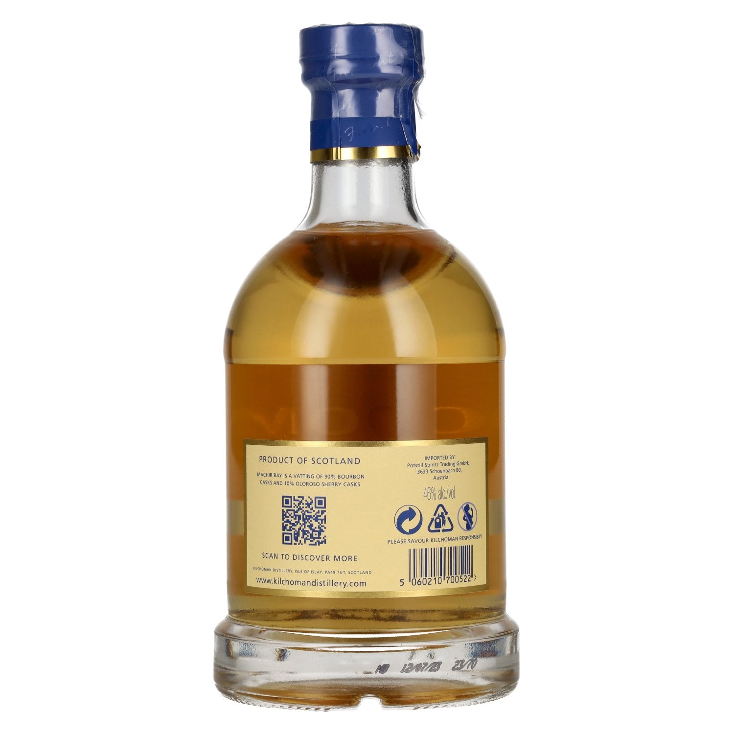 Kilchoman MACHIR BAY Islay Single Malt Scotch Whisky 46% vol. 0,7 l