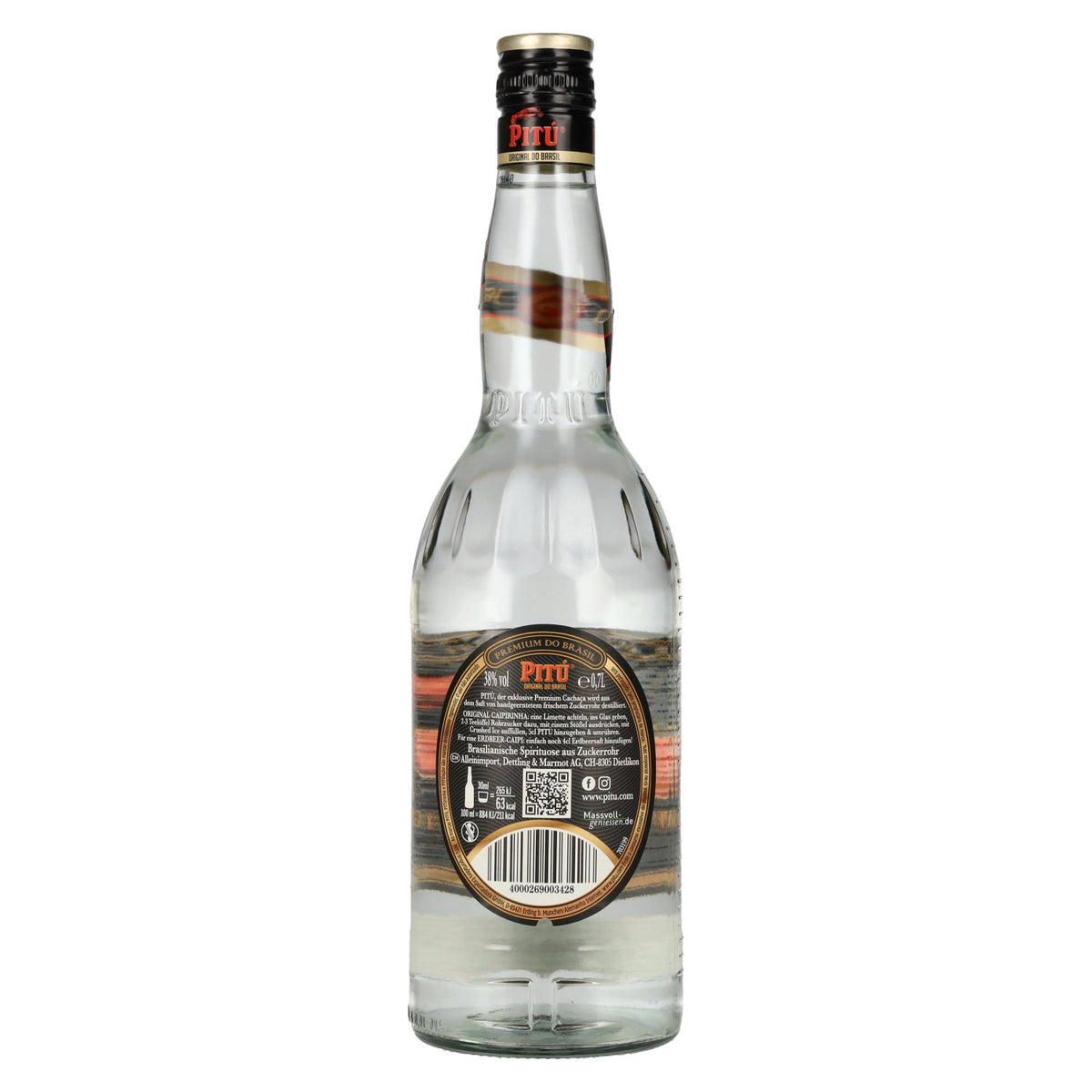 PITÚ Premium uit Brazilië 38% vol. 0,7 l