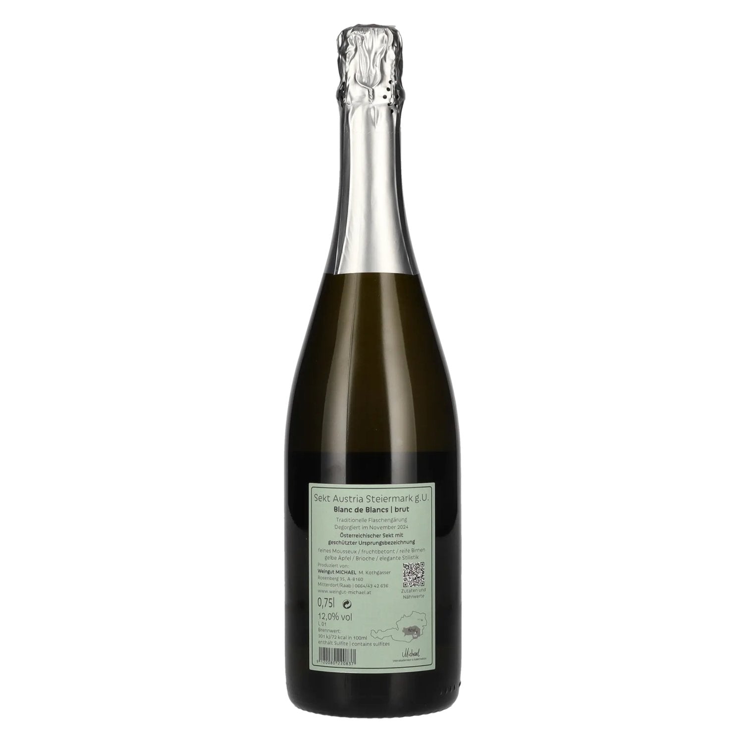 MICHAEL mousserende wijn Brut Blanc de Blancs 12% vol. 0,75 l